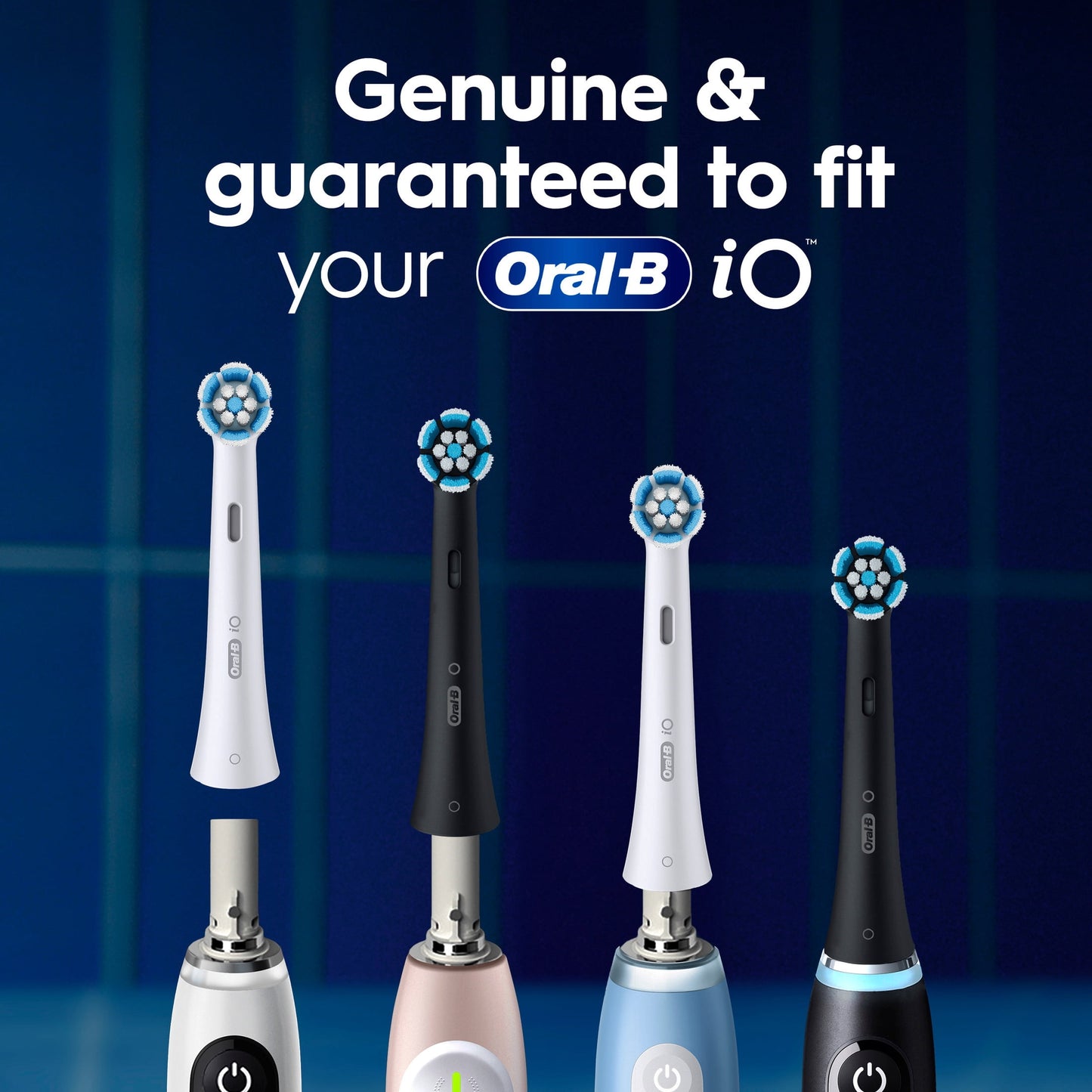 Oral-B Toothbrush, iO Gum &amp; Sensitive Replacement Heads, Electric Toothbrush Brush Heads, White, 4 Count