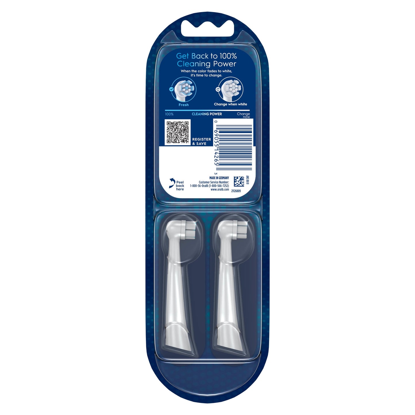 Oral-B Toothbrush, iO Gum &amp; Sensitive Replacement Heads, Electric Toothbrush Brush Heads, White, 4 Count