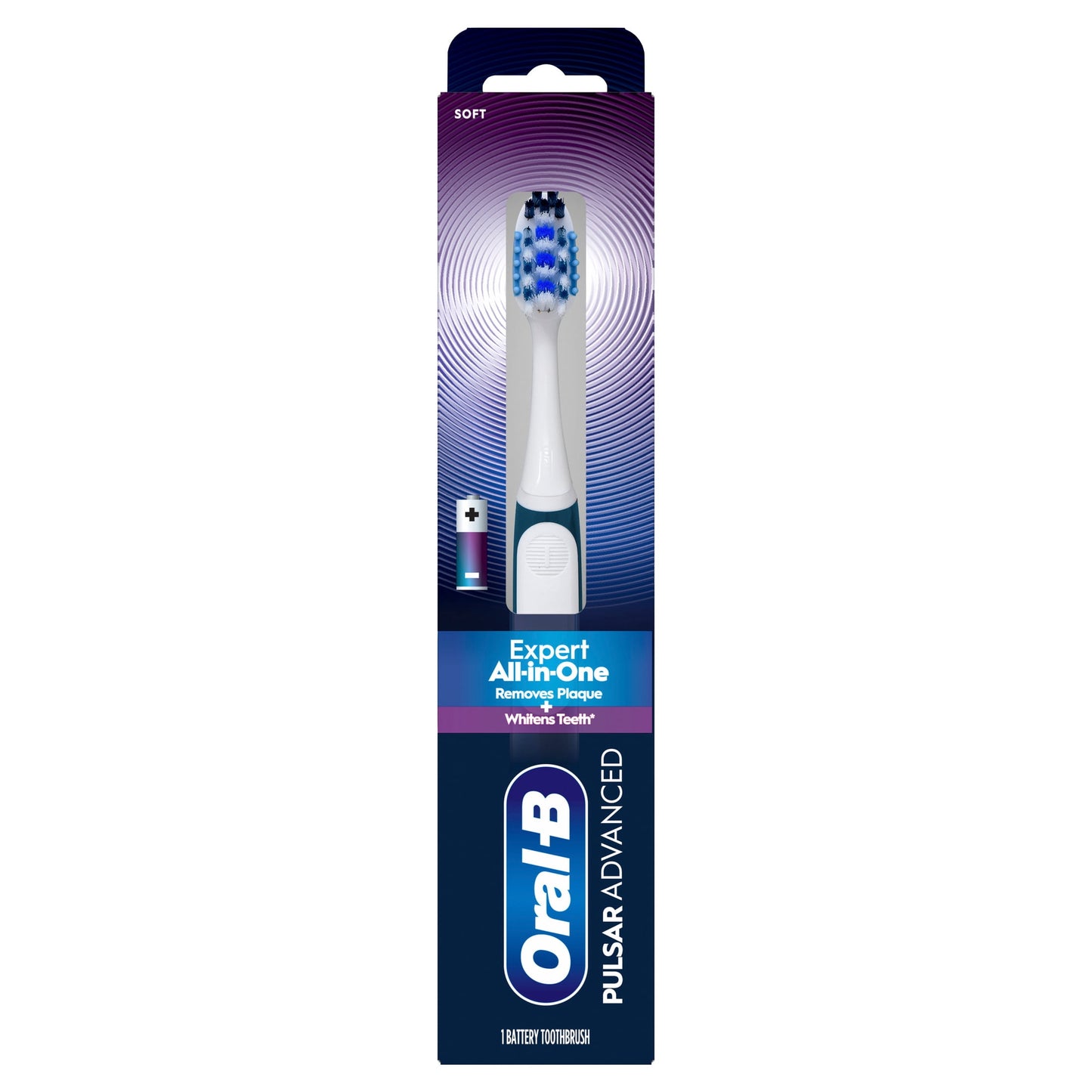 Oral-B Toothbrush, Pulsar Advanced All-in-One Soft Toothbrush, 1 Count