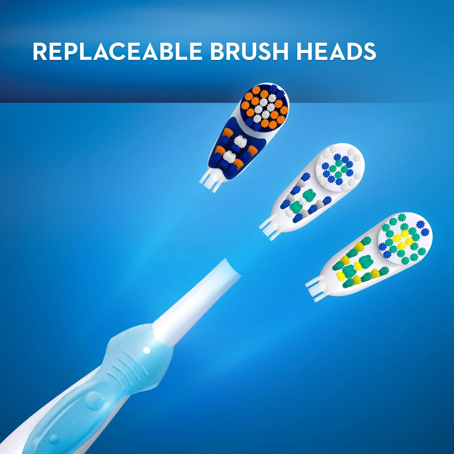 Oral-B Toothbrush Heads, Deep Clean Battery Powered Toothbrush Replacement Brush Heads, 2 Count