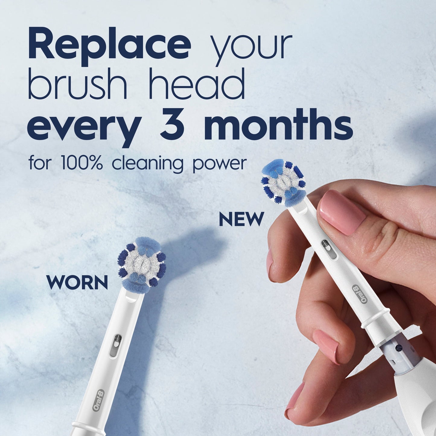 Oral-B Toothbrush, Easy Clean Compact Head Battery Powered Electric Toothbrush, White, for Adults and Children 3+