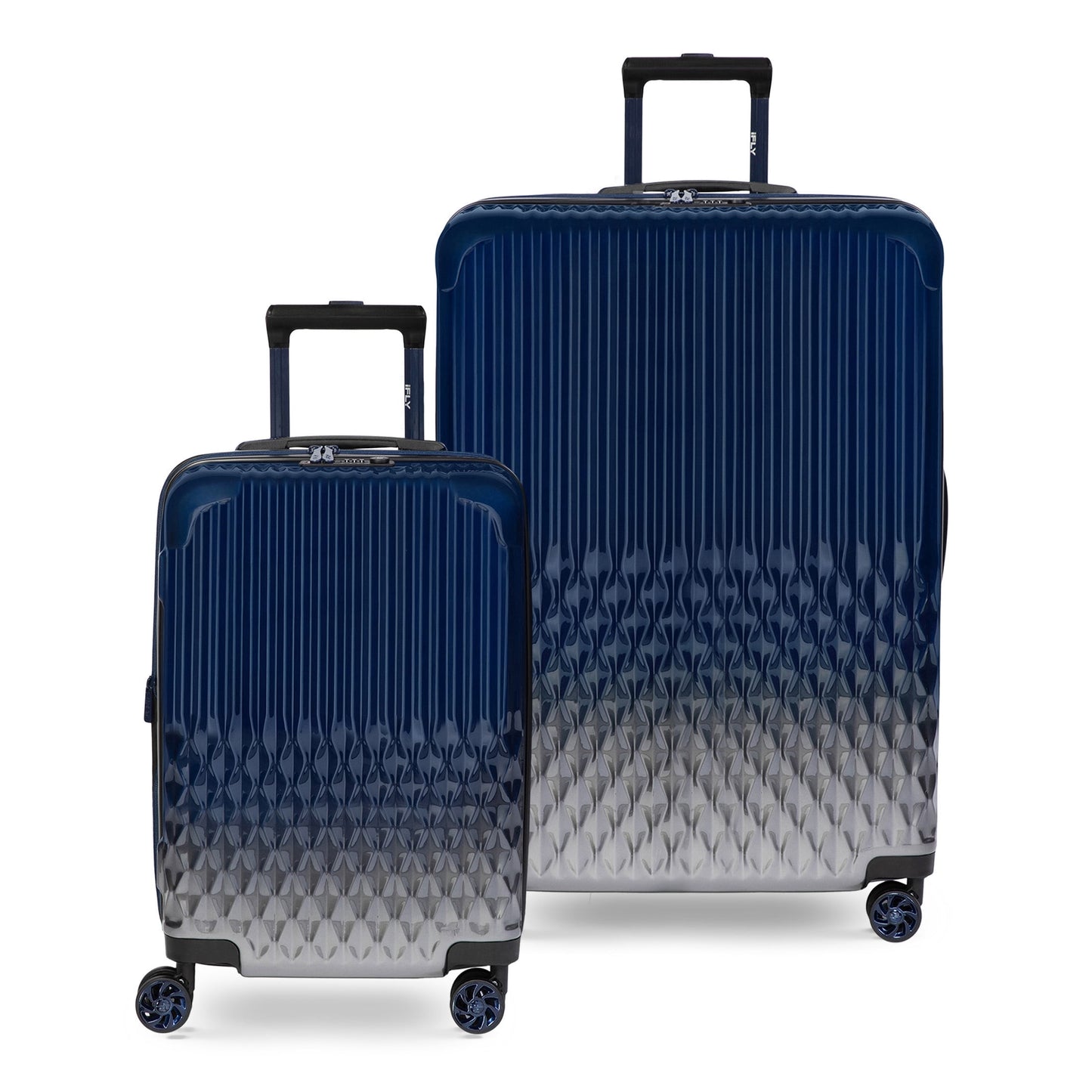 iFLY Elite 2-Piece Hardside Luggage Set , 20" Carry-on and 28" Checked Luggage, Rose Gold