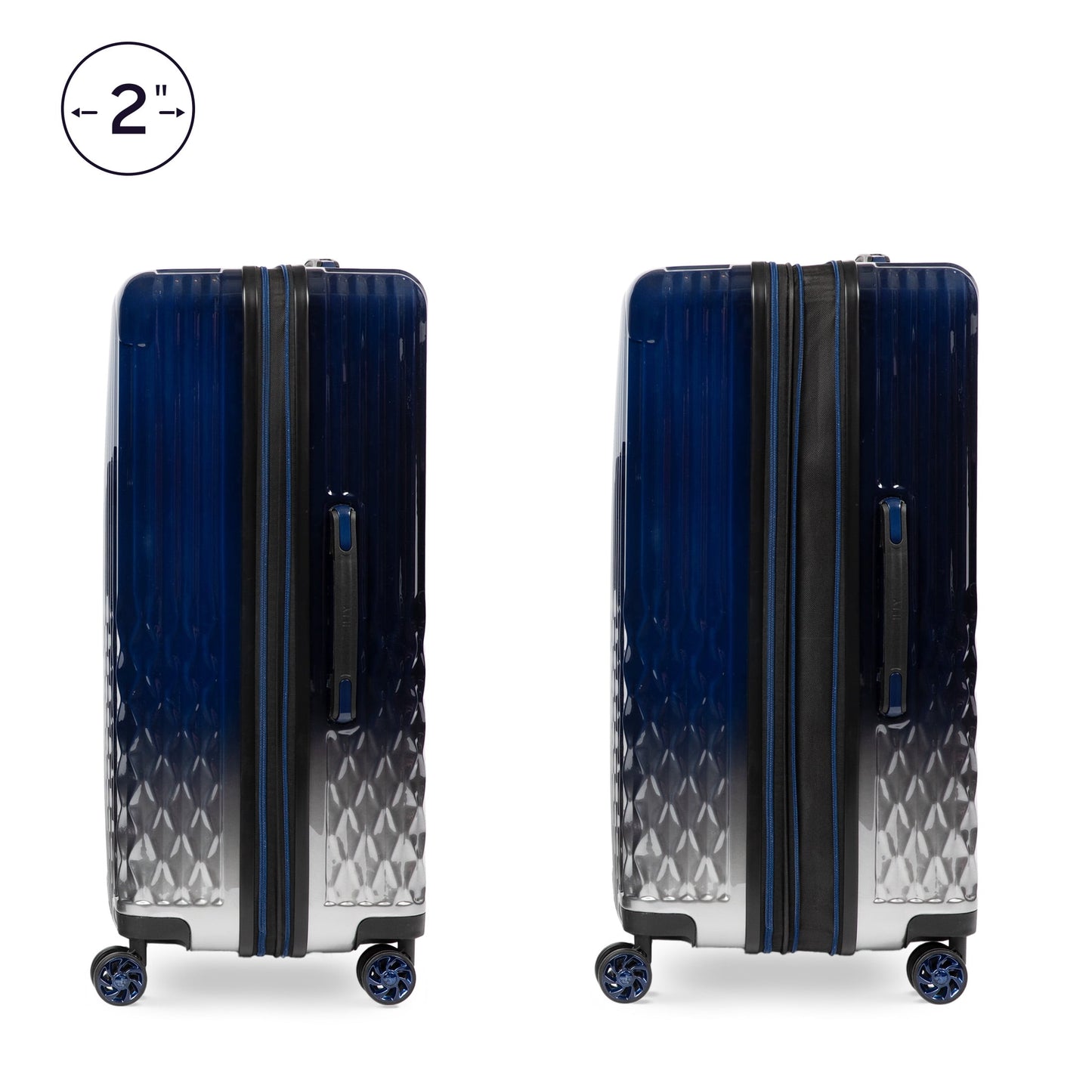iFLY Elite 2-Piece Hardside Luggage Set , 20" Carry-on and 28" Checked Luggage, Rose Gold