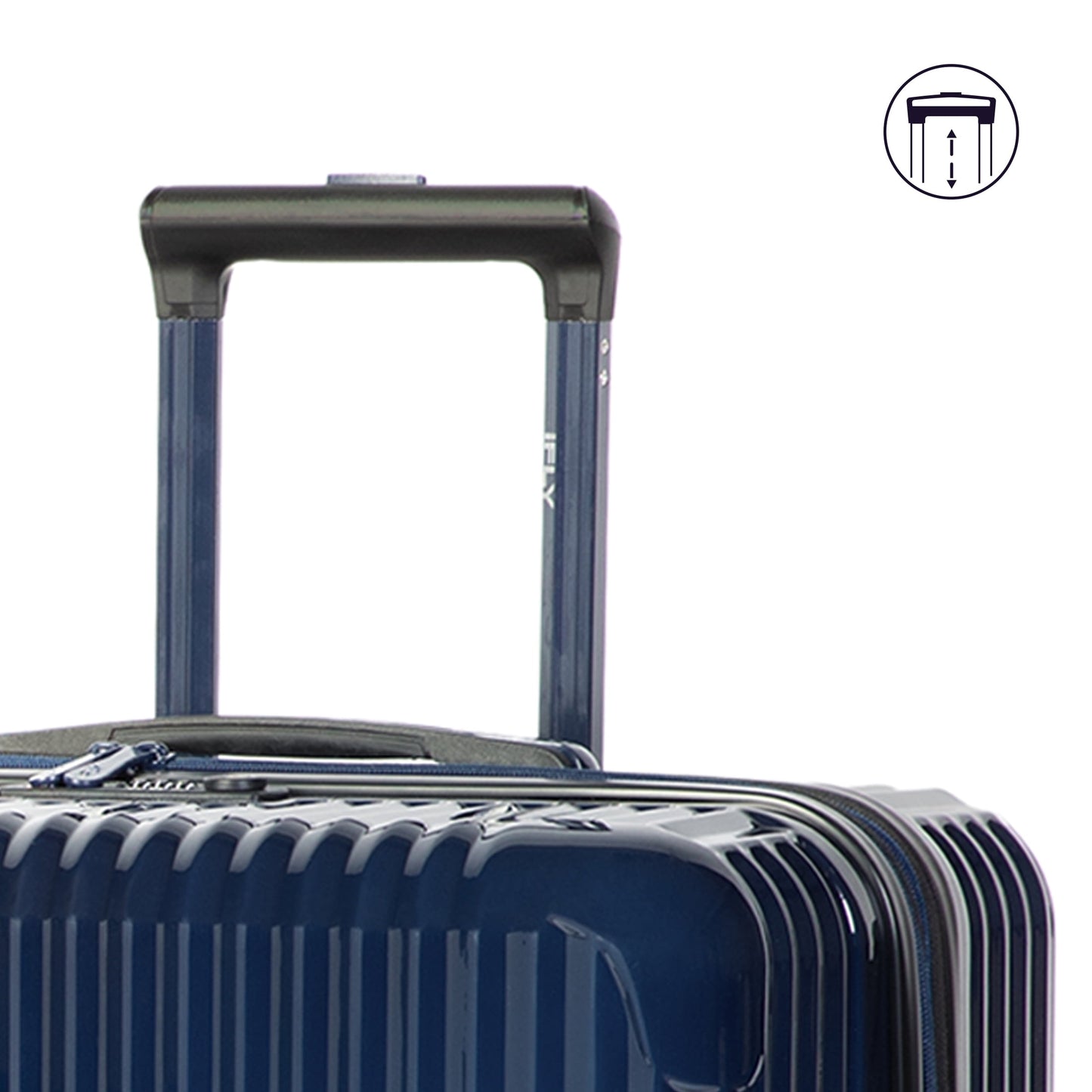 iFLY Elite 2-Piece Hardside Luggage Set , 20" Carry-on and 28" Checked Luggage, Rose Gold