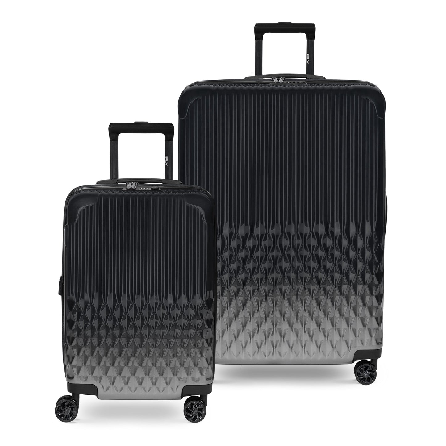 iFLY Elite 2-Piece Hardside Luggage Set , 20" Carry-on and 28" Checked Luggage, Rose Gold