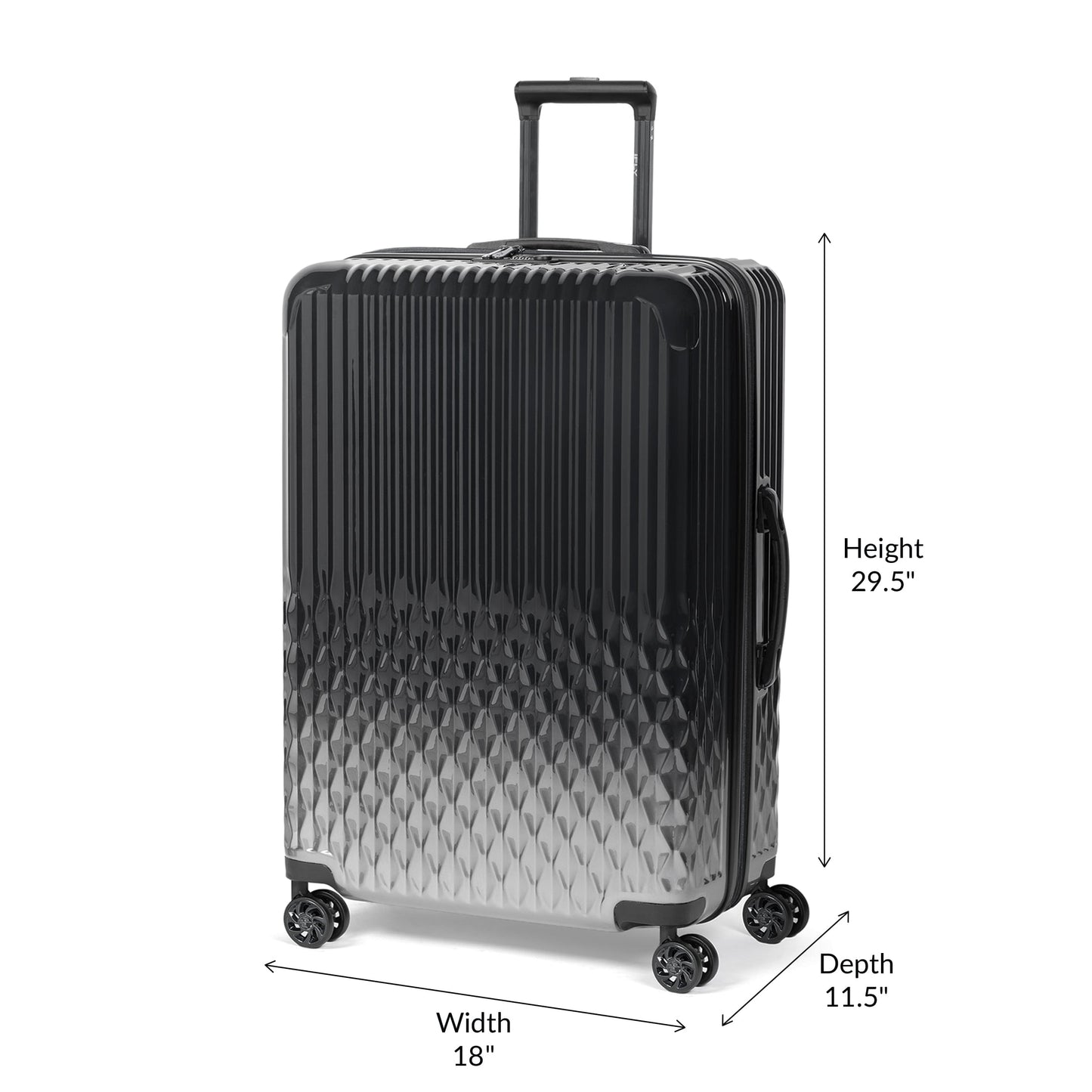 iFLY Elite 2-Piece Hardside Luggage Set , 20" Carry-on and 28" Checked Luggage, Rose Gold