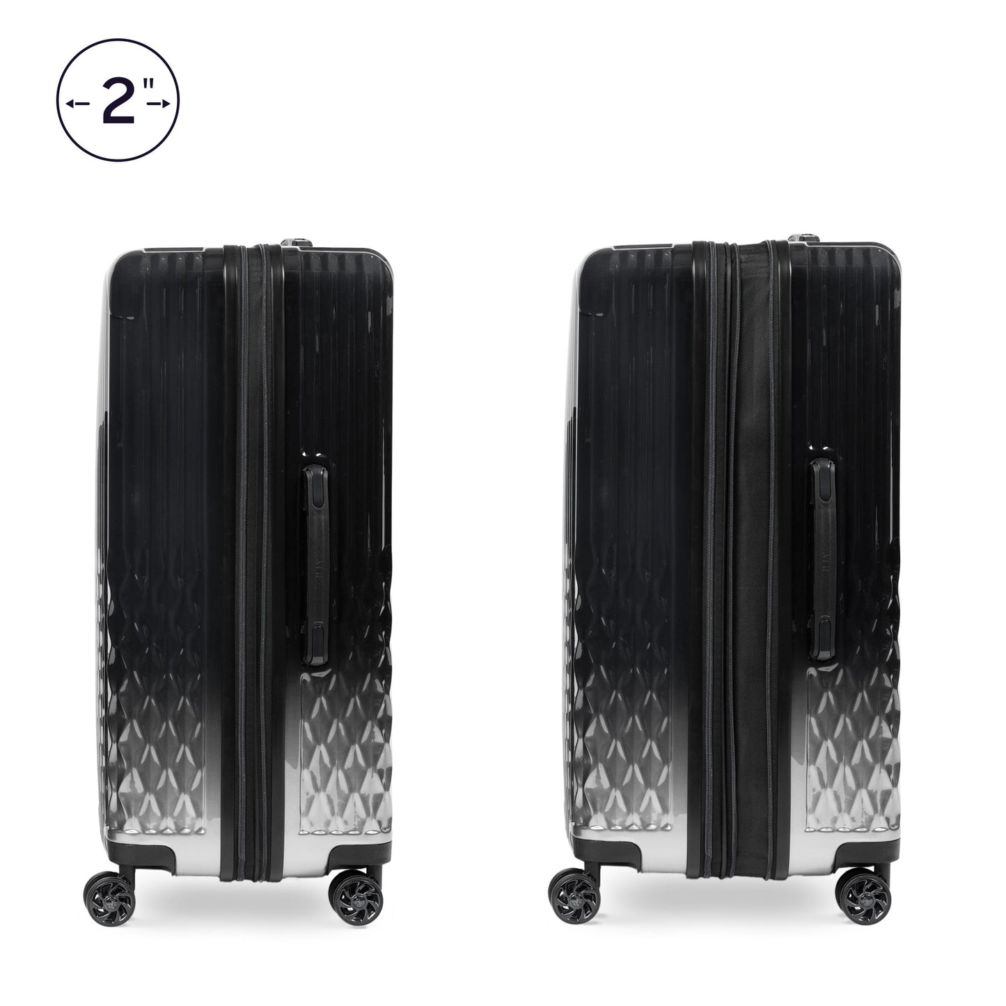 iFLY Elite 2-Piece Hardside Luggage Set , 20" Carry-on and 28" Checked Luggage, Rose Gold