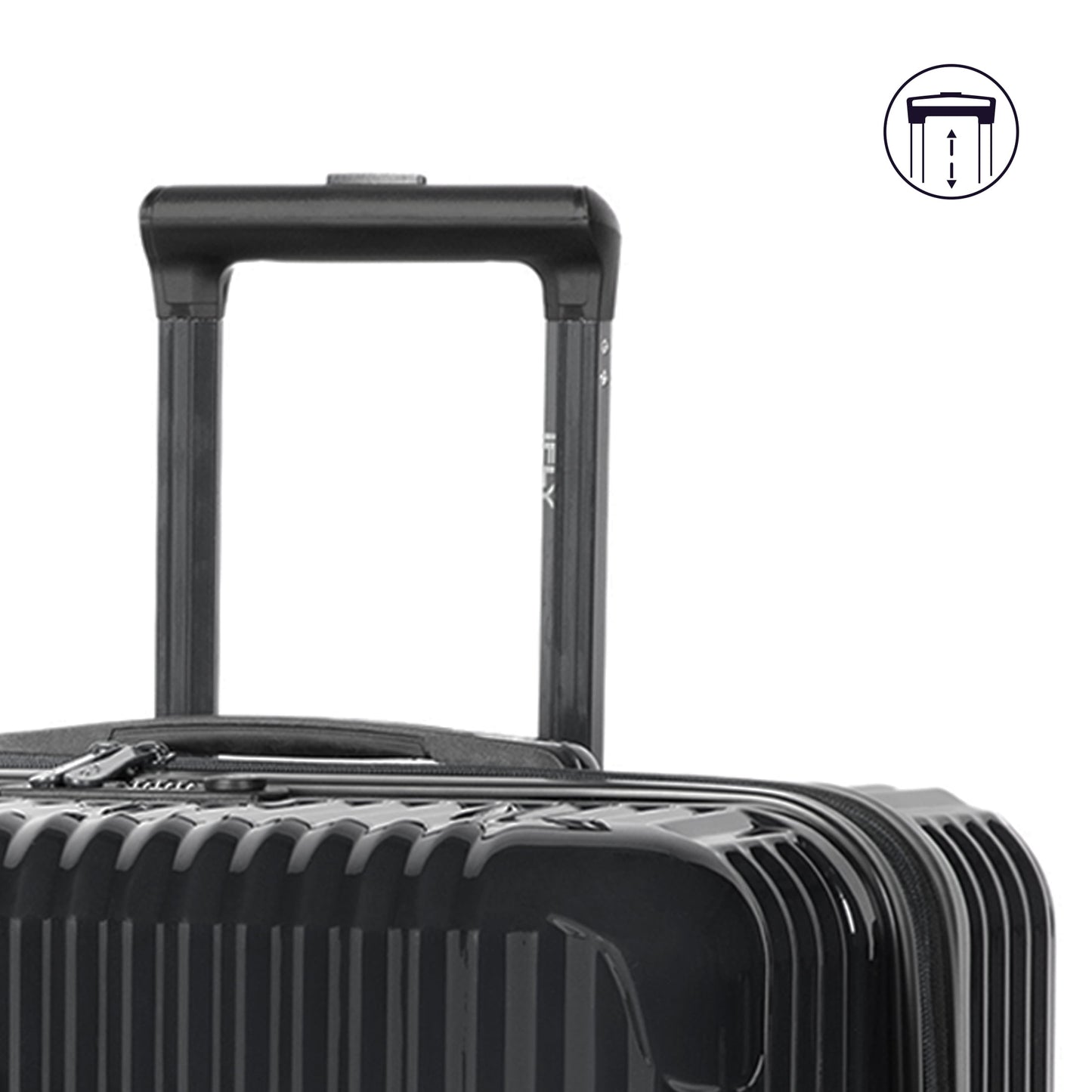 iFLY Elite 2-Piece Hardside Luggage Set , 20" Carry-on and 28" Checked Luggage, Rose Gold