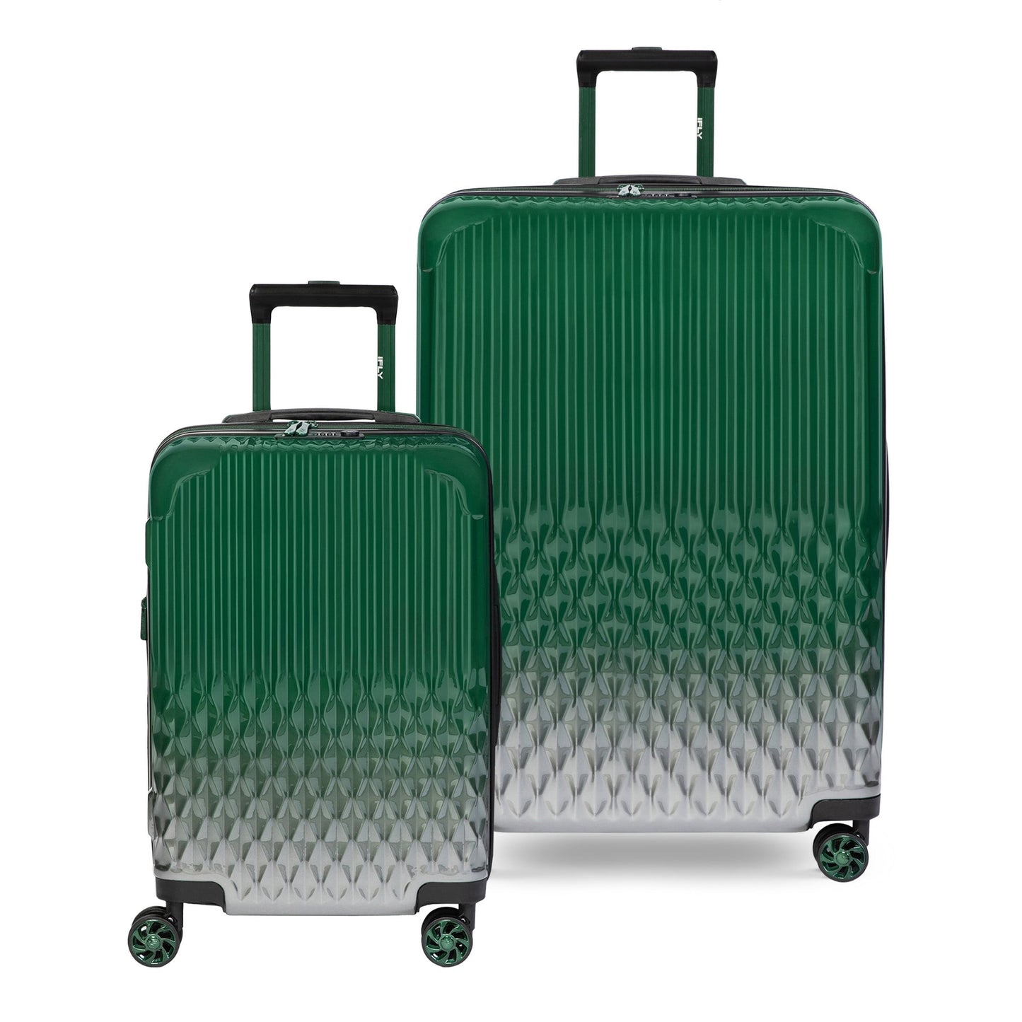 iFLY Elite 2-Piece Hardside Luggage Set , 20" Carry-on and 28" Checked Luggage, Rose Gold