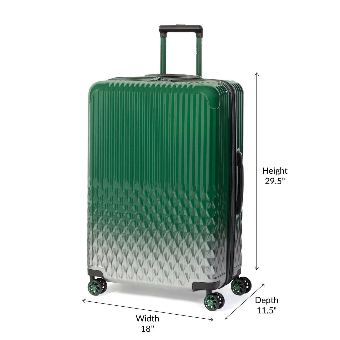 iFLY Elite 2-Piece Hardside Luggage Set , 20" Carry-on and 28" Checked Luggage, Rose Gold