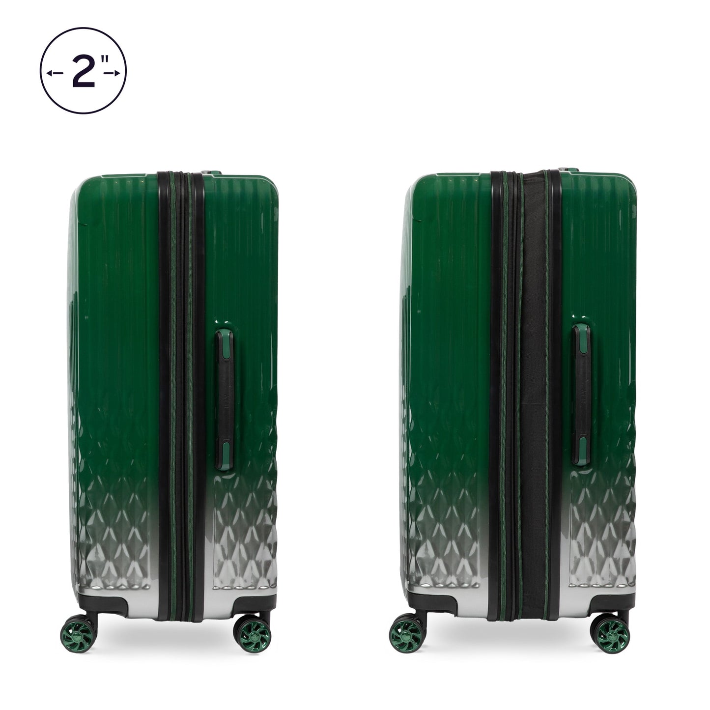 iFLY Elite 2-Piece Hardside Luggage Set , 20" Carry-on and 28" Checked Luggage, Rose Gold
