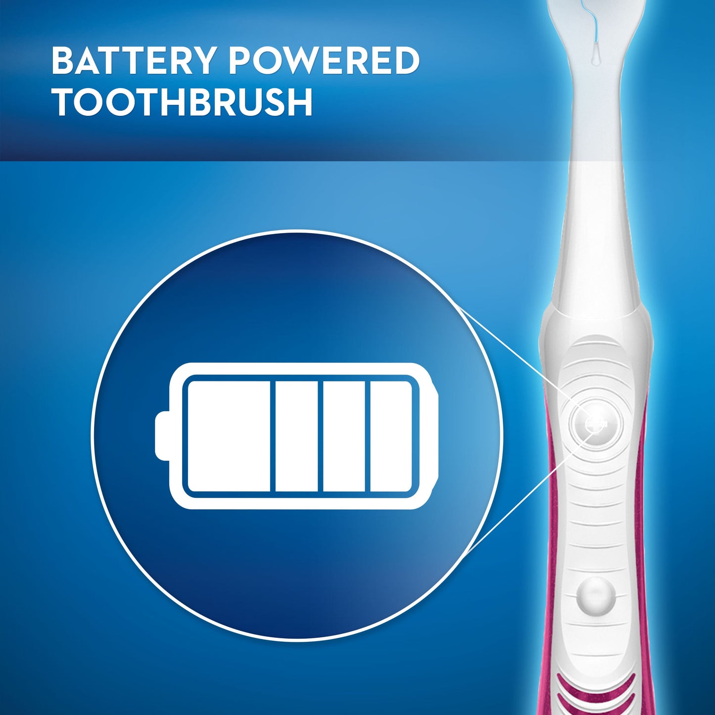 Oral-B Pulsar Whitening Battery Electric Toothbrush, Soft, 2 Ct