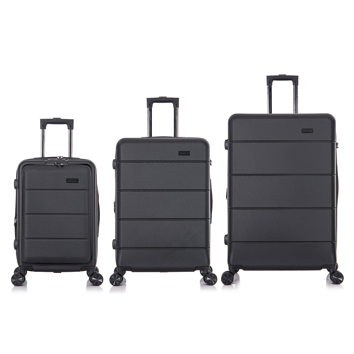 InUSA Elysian 3-Piece Hardside Luggage Sets with Spinner Wheels, Handle, Trolley, (20"/24"/28"), Champagne