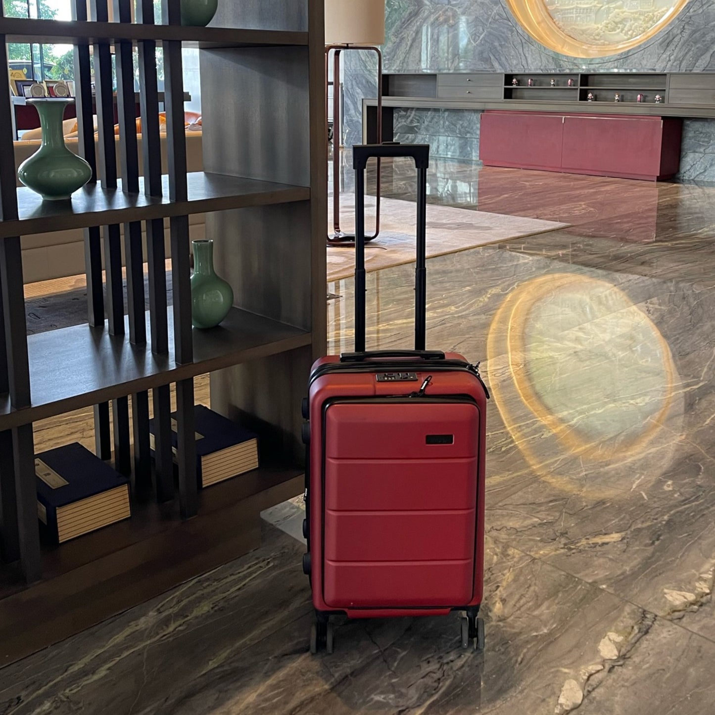 InUSA Elysian 3-Piece Hardside Luggage Sets with Spinner Wheels, Handle, Trolley, (20"/24"/28"), Champagne