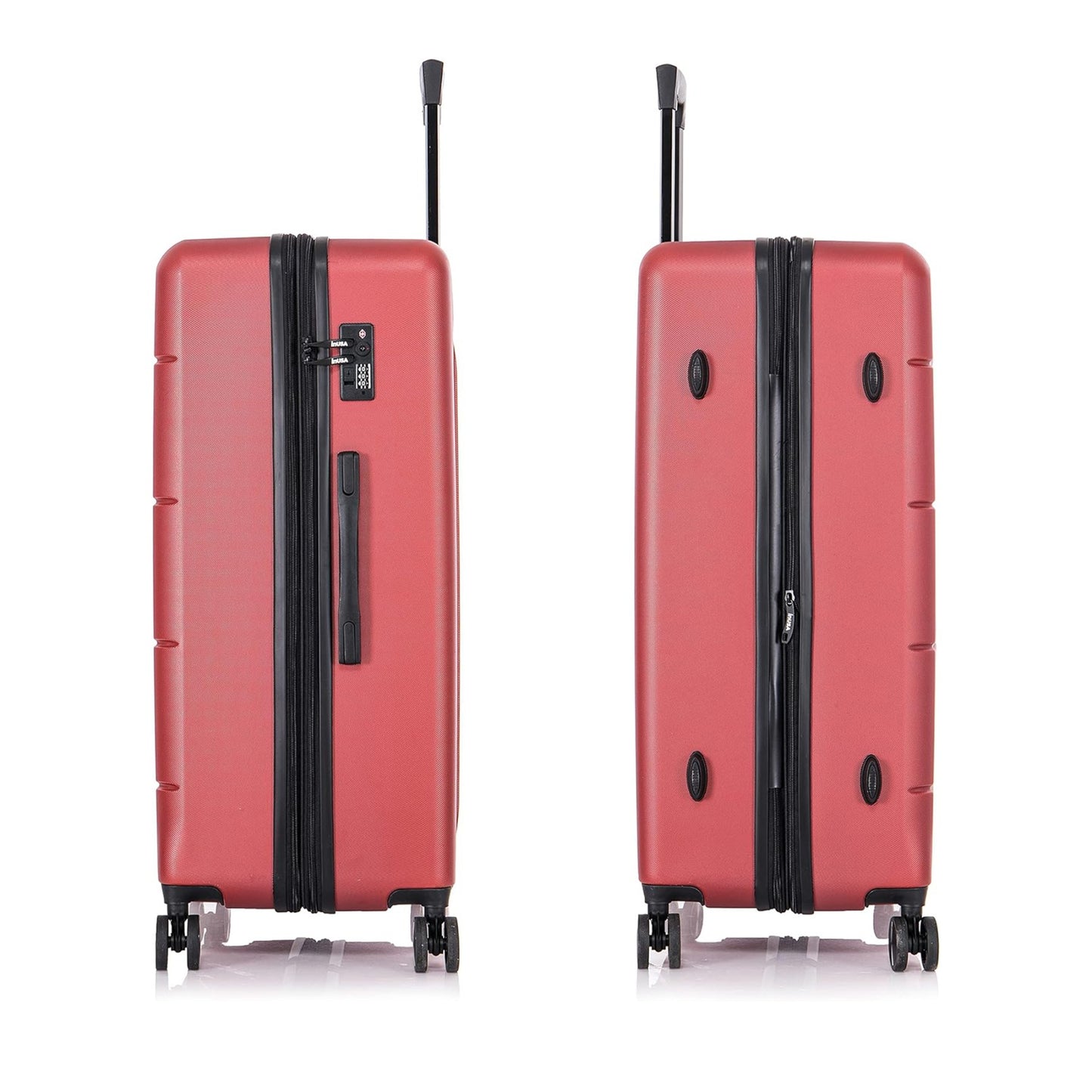 InUSA Elysian 3-Piece Hardside Luggage Sets with Spinner Wheels, Handle, Trolley, (20"/24"/28"), Champagne