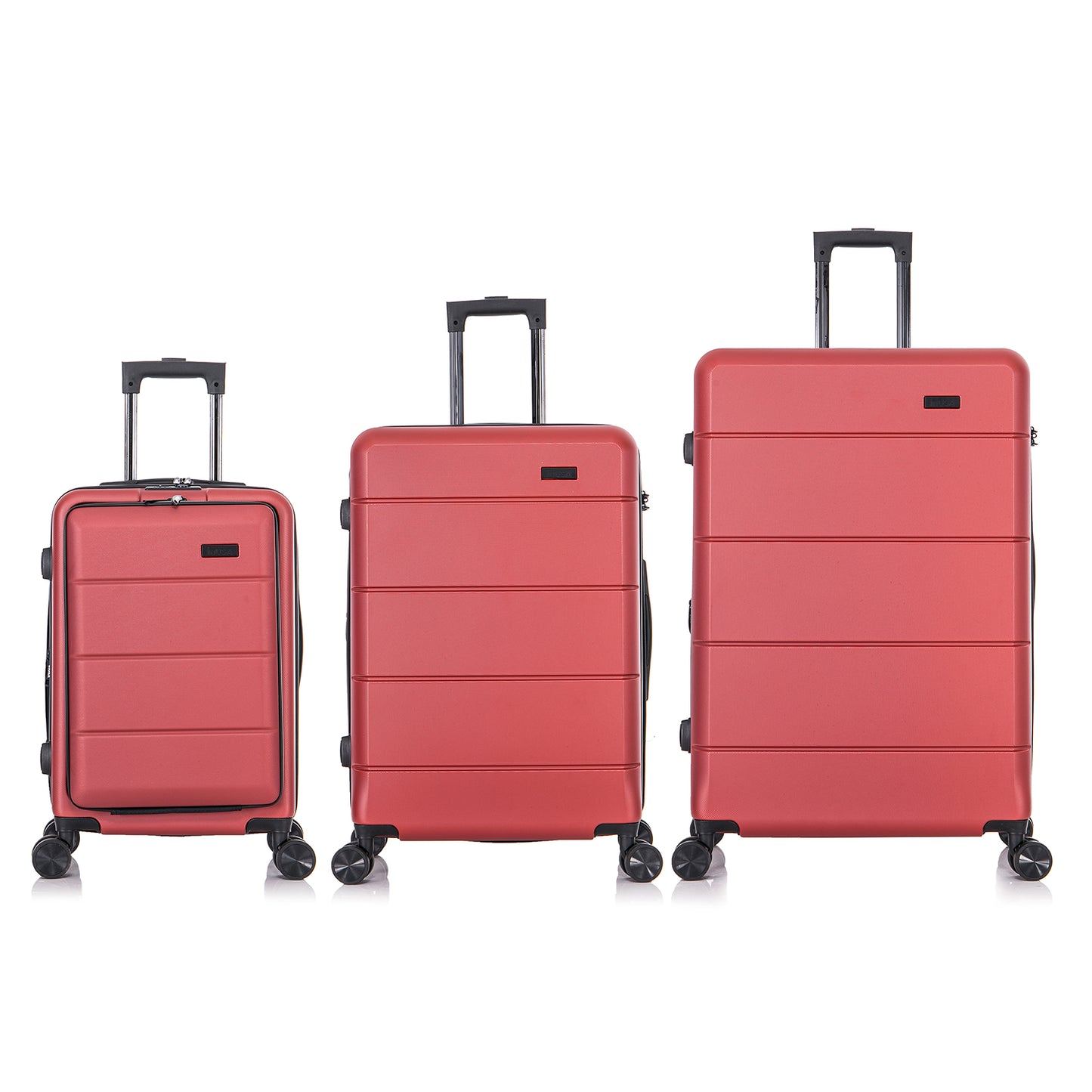 InUSA Elysian 3-Piece Hardside Luggage Sets with Spinner Wheels, Handle, Trolley, (20"/24"/28"), Champagne