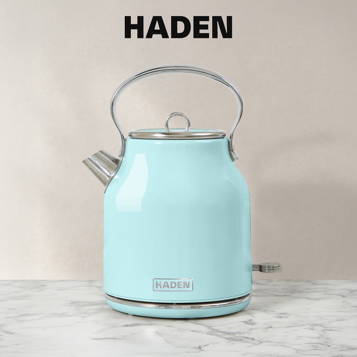 Haden Coffee Maker &amp; Heritage 1.7 Liter Electric Kettle, Ivory &amp; Copper