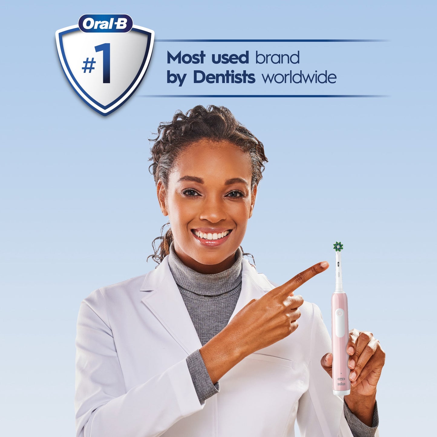 Oral-B Toothbrush, Pro 1000 Rechargeable Electric Toothbrush, White, 1 Count, Adults and Children 3+