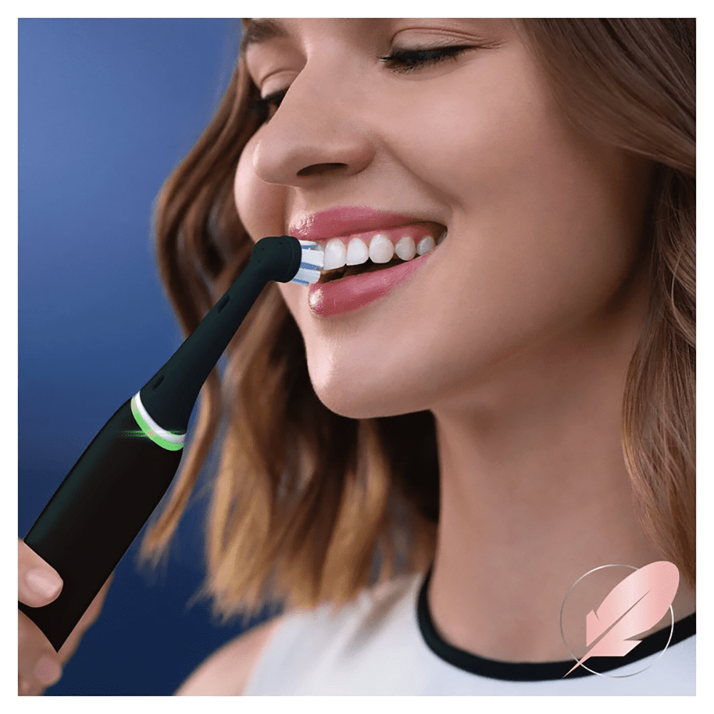 Oral-B iO Gentle Care Replacement Brush Heads, BLACK - 4 Heads