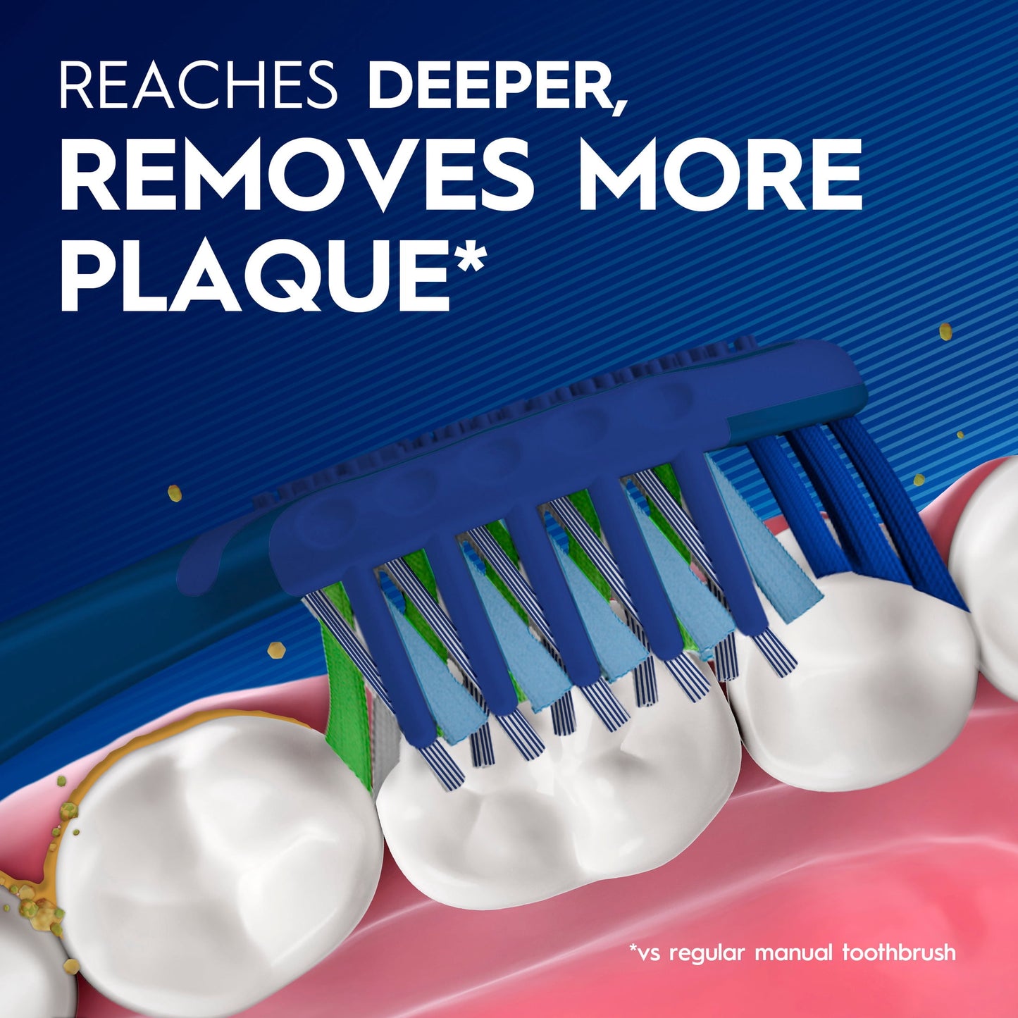 Oral-B Toothbrush Pro Clean Cross Action, Deep Plaque Removal, 6 Count