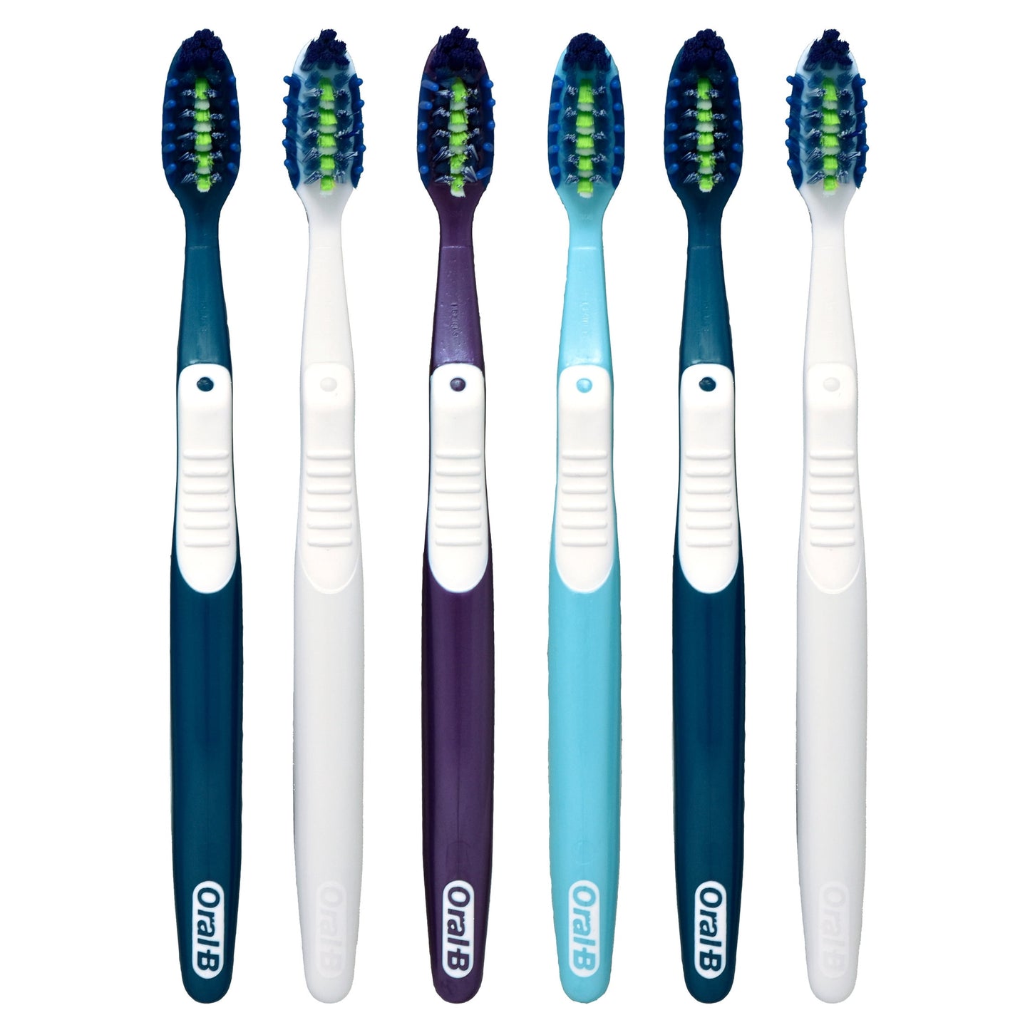 Oral-B Toothbrush Pro Clean Cross Action, Deep Plaque Removal, 6 Count