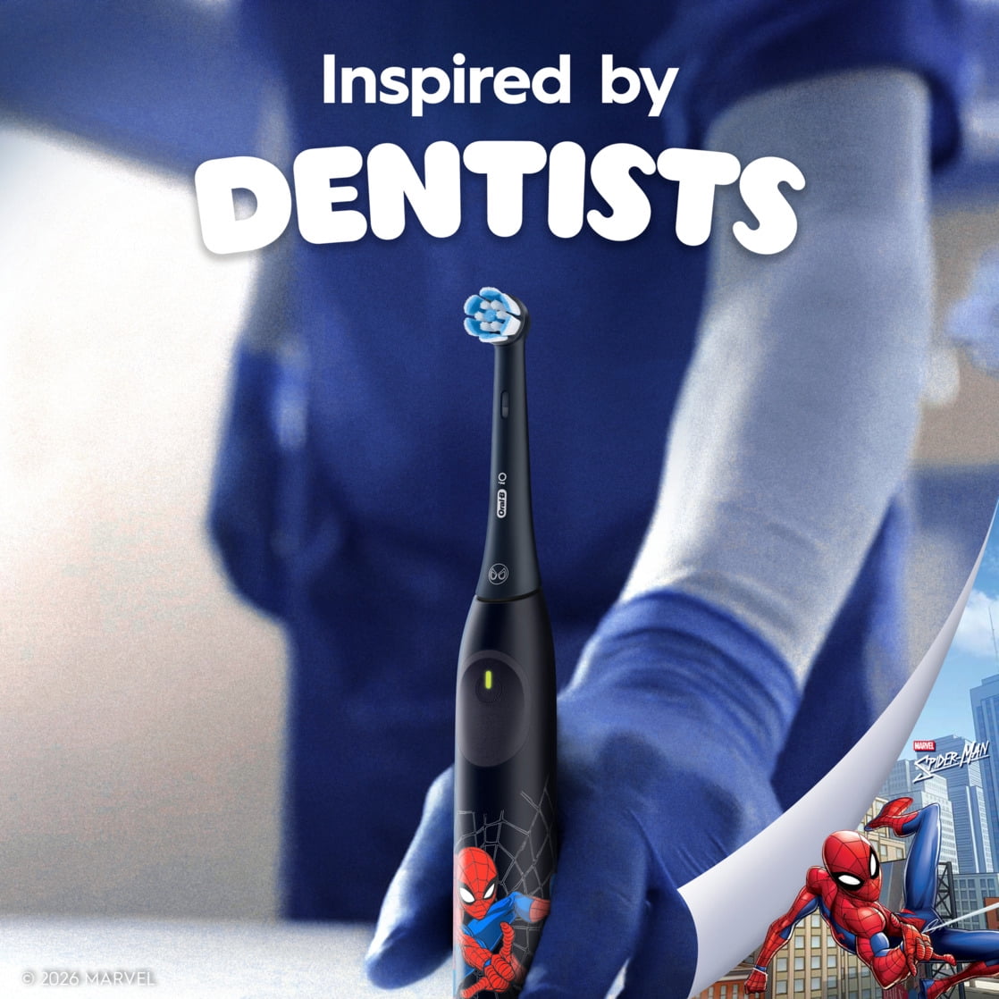 Oral-B iO Kids Limited Rechargeable Electric Powered Toothbrush, Spiderman