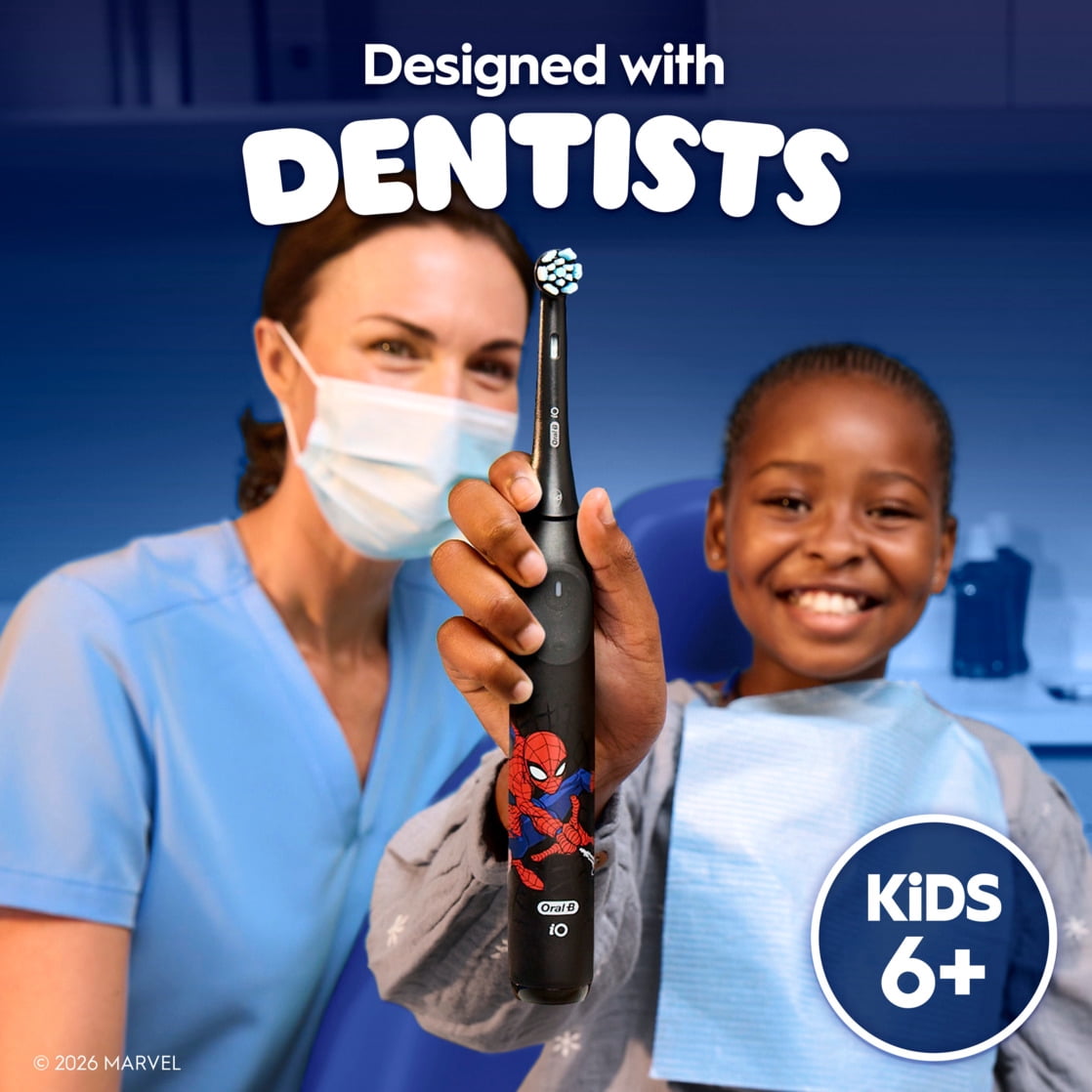 Oral-B iO Kids Limited Rechargeable Electric Powered Toothbrush, Spiderman
