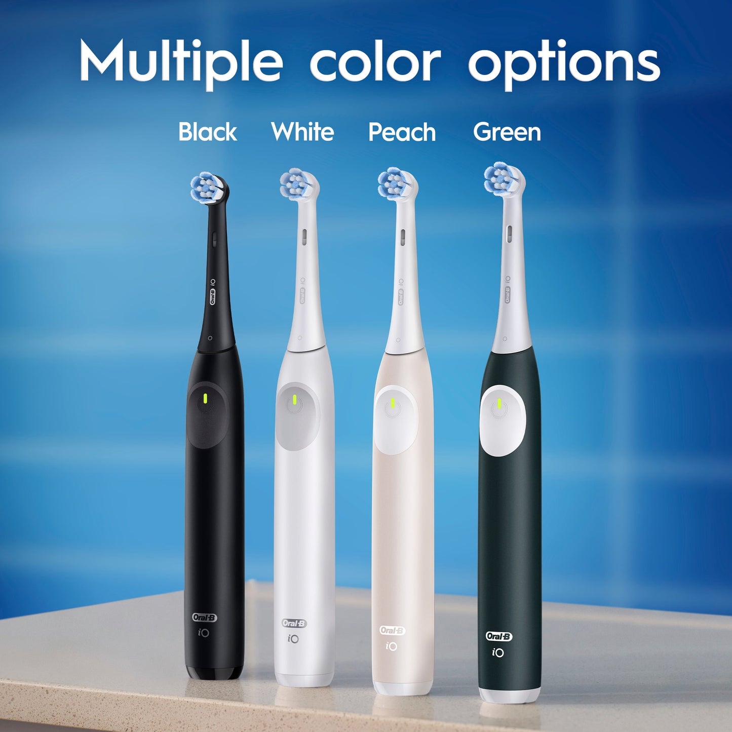 Oral-B Toothbrush, iO Series 2 Electric Toothbrush Starter Kit, Night Black
