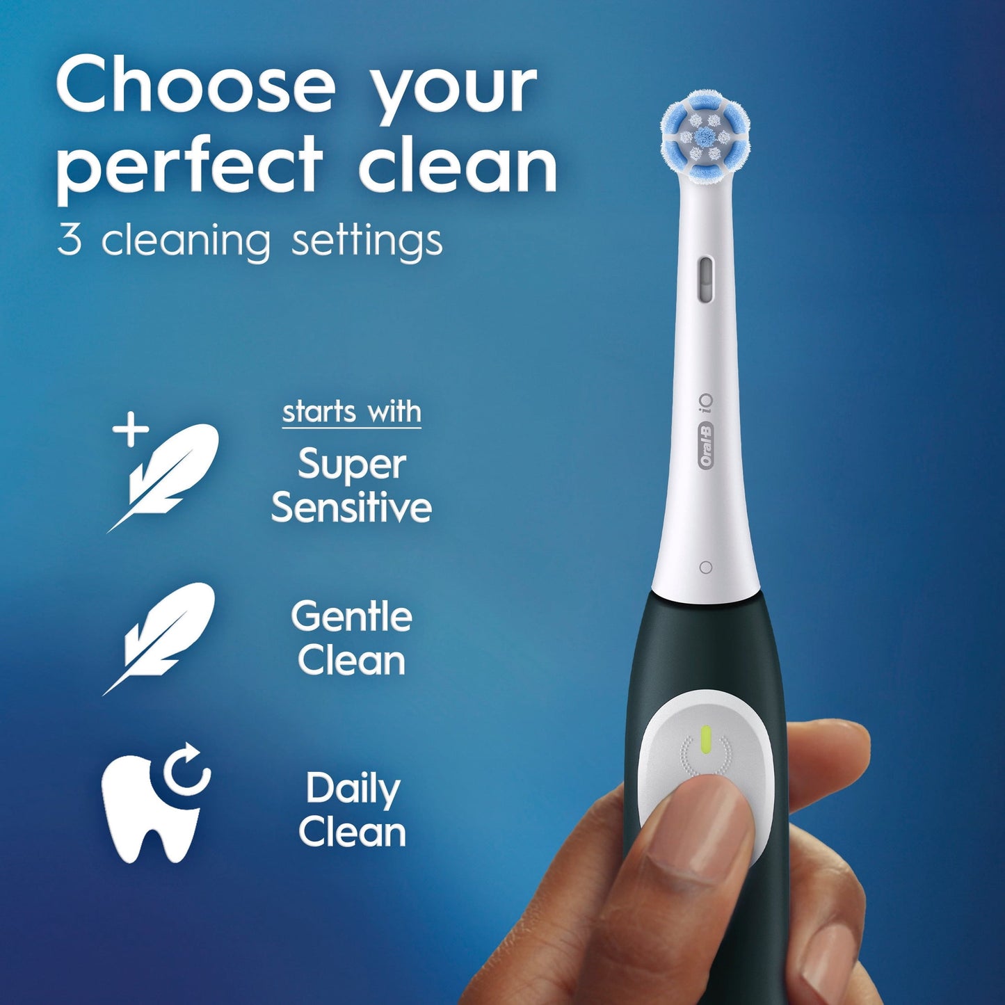 Oral-B Toothbrush, iO Series 2 Electric Toothbrush Starter Kit, Night Black