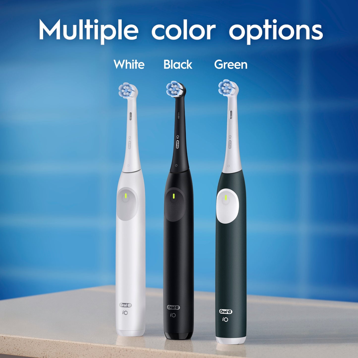 Oral-B Toothbrush, iO Series 2 Electric Toothbrush Starter Kit, Night Black