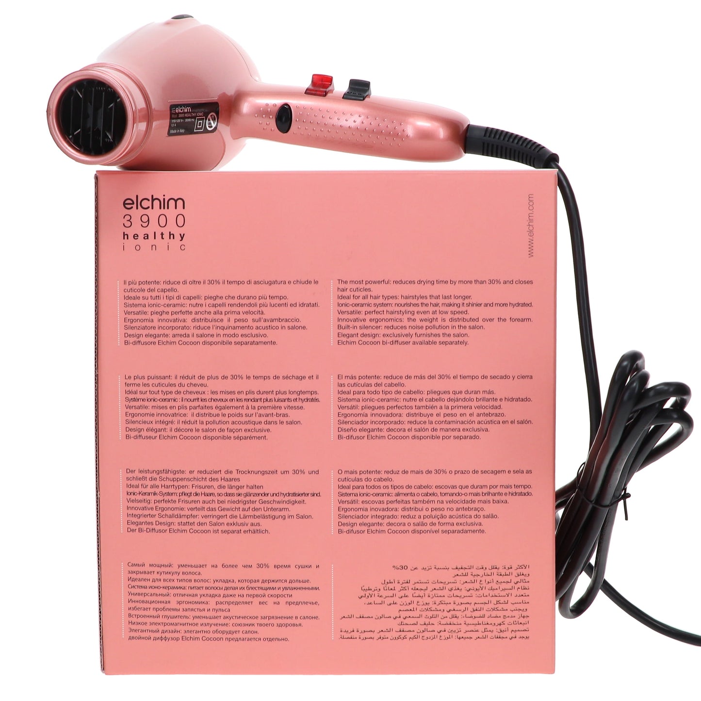 Elchim 3900 Healthy Ionic Hair Dryer - Venetian Rose Gold