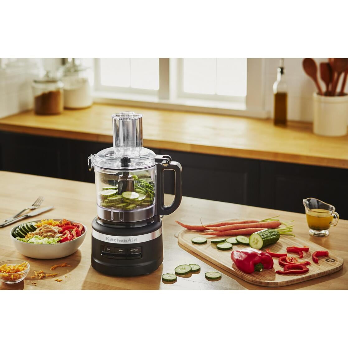 KitchenAid 9 Cup Food Processor, Black Matte, KFP0918