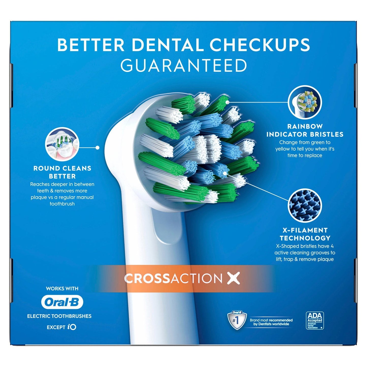 Oral-B CrossAction X Replacement Brush Heads (10 Count)