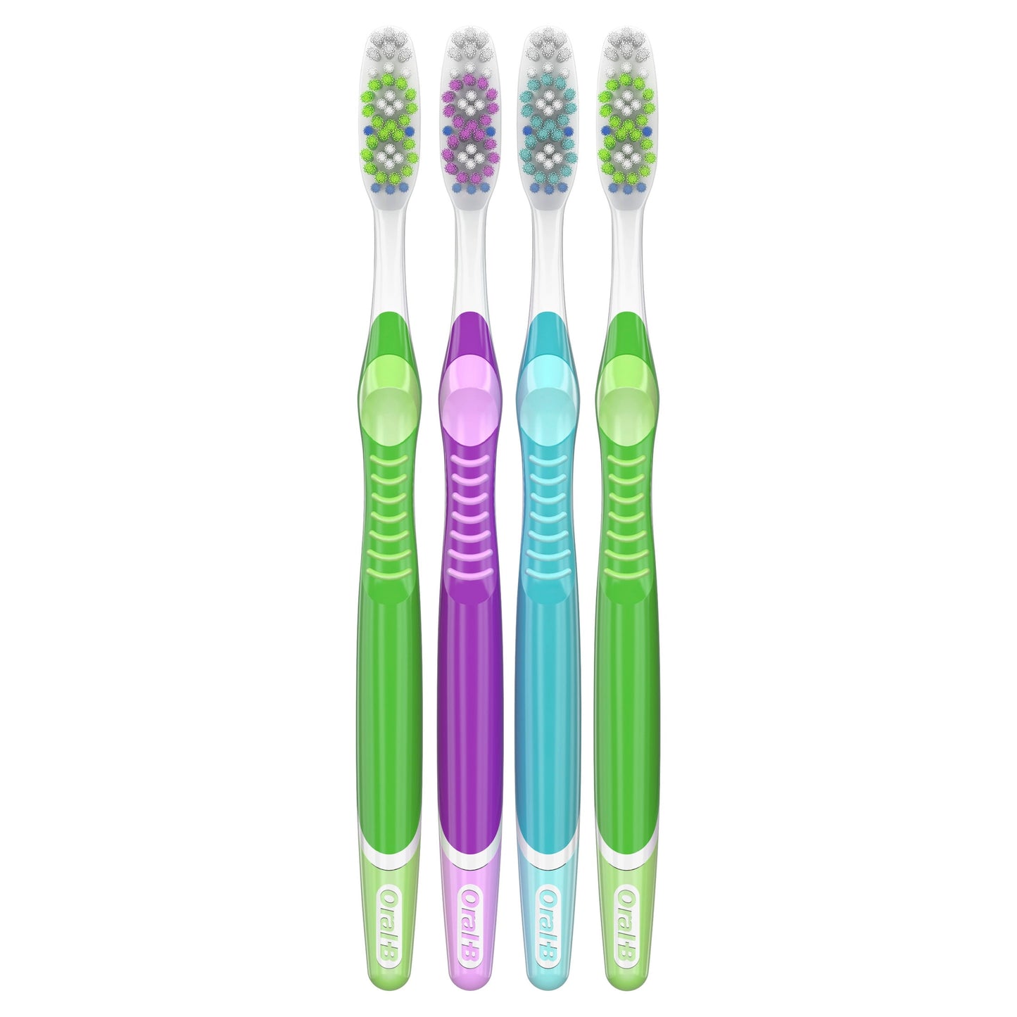 Oral-B Toothbrush, Advanced Whitening Manual, Soft, 4 Count