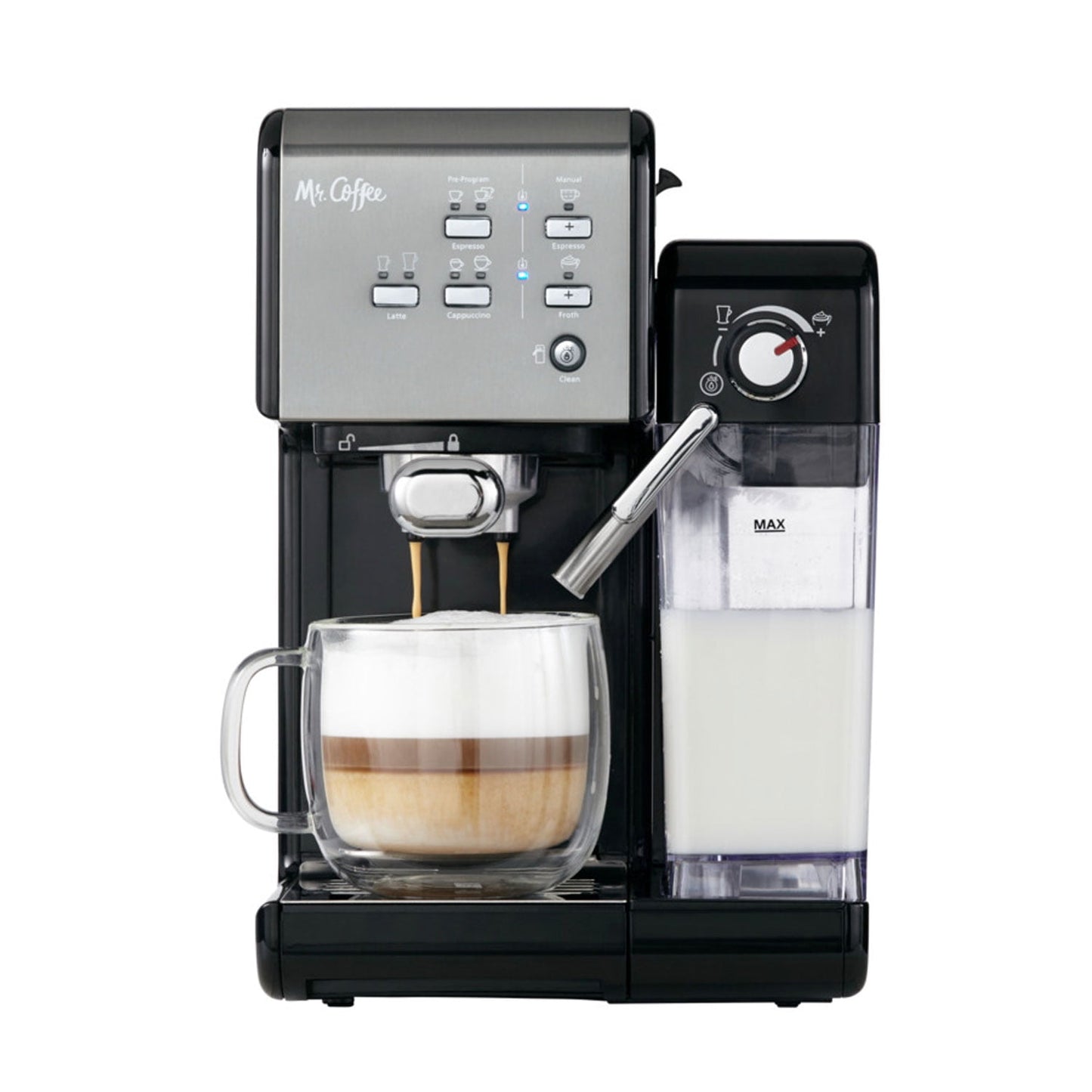 Mr. Coffee BVMC-EM7000DS 1 Touch 19 Bar Pump Programmable Espresso Maker Machine
