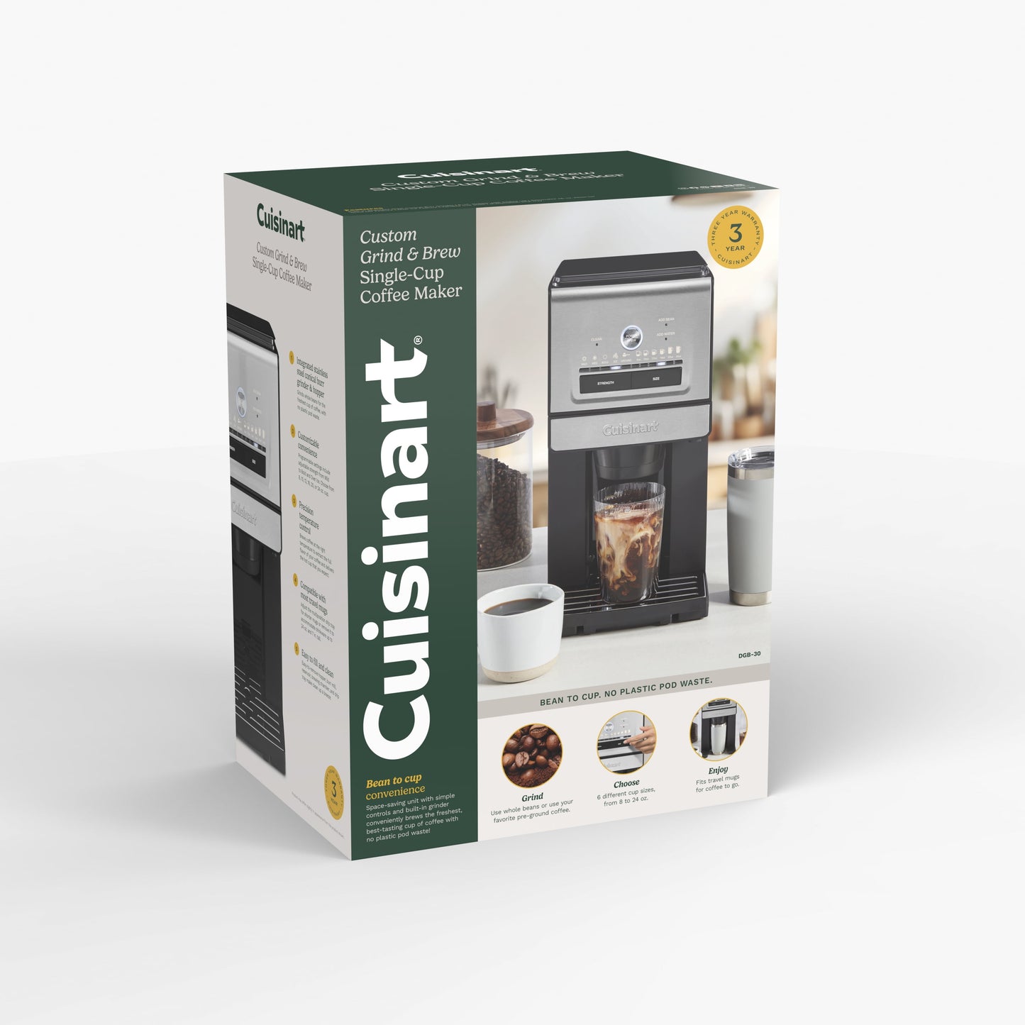Cuisinart Custom Grind &amp; Brew Single-Cup Coffee Maker