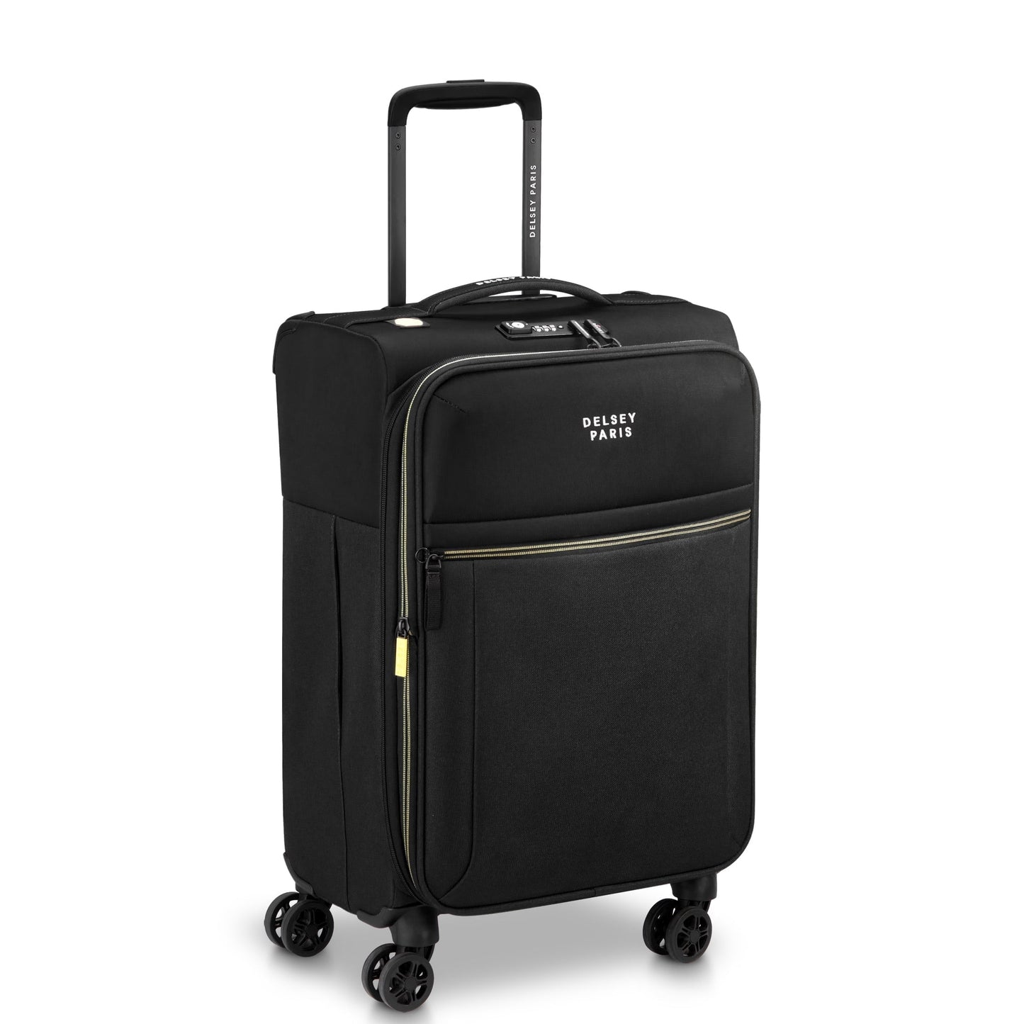 DELSEY PARIS Brochant 3.0 20" Carry-on Softside Expandable Luggage, Blacl