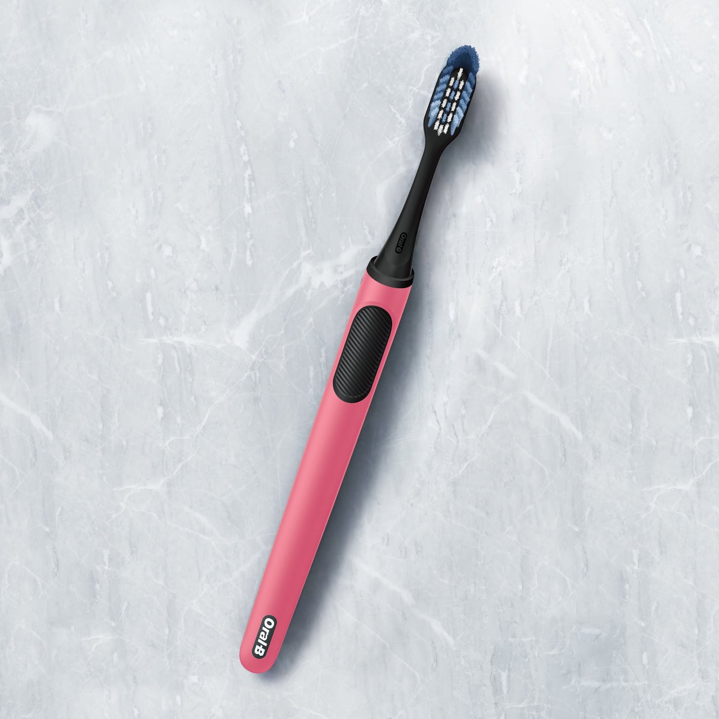 Oral-B Clic Manual Toothbrush with Soft Replaceable Brush Head, Coral, for Adult &amp; Children 3+