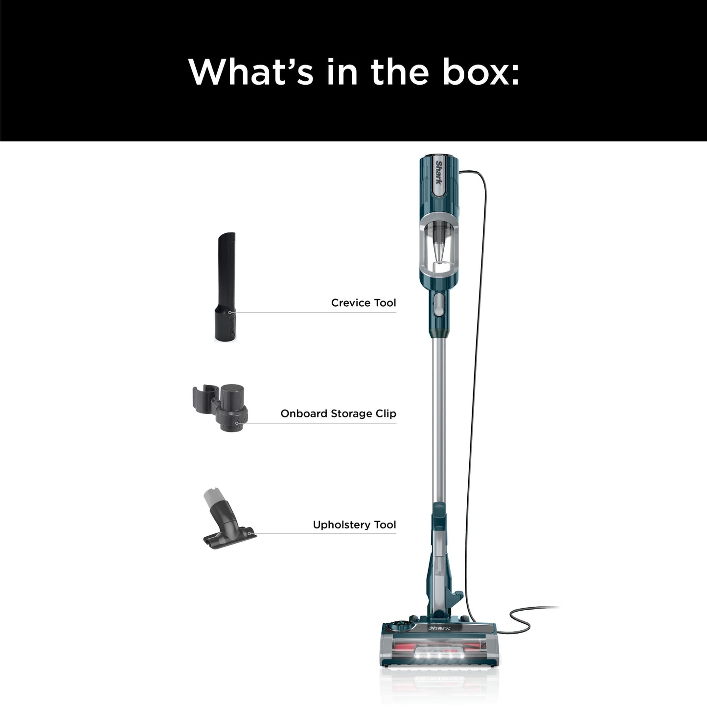 Shark UltraLight PetPro Corded Stick Vacuum, Carpet and Hardfloors, Pet Friendly, PowerFins HairPro, Odor Technology, Removable Handheld, HZ700 Blue