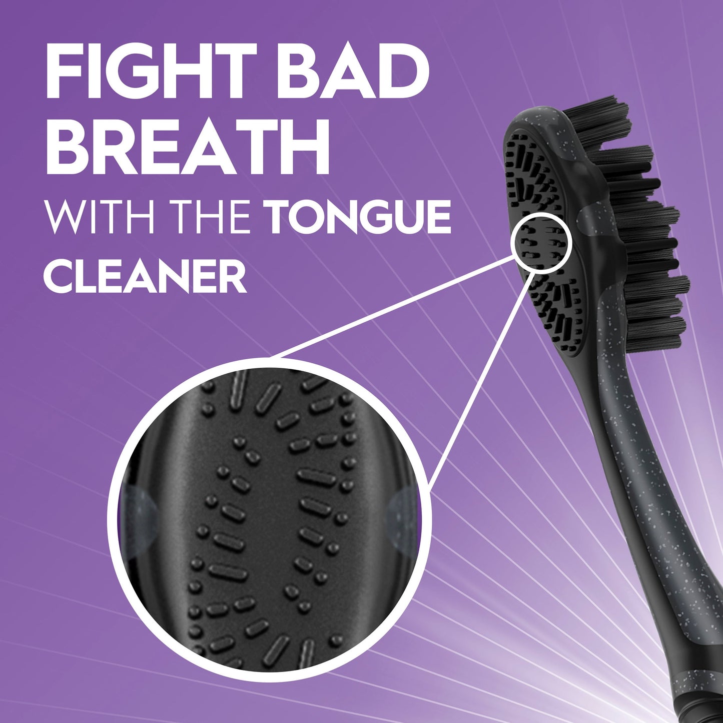 Oral-B Toothbrush Advanced Whitening Charcoal, Medium, 2 Count