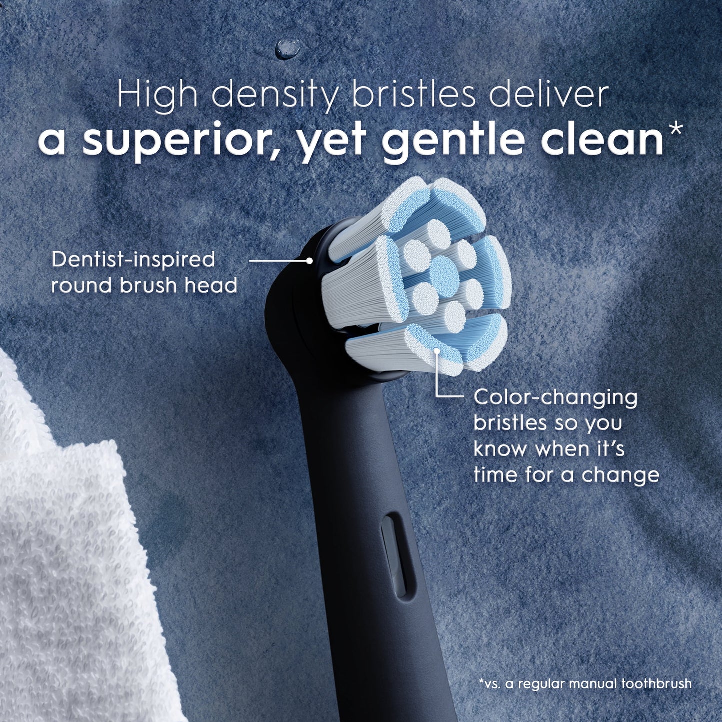 Oral-B iO Gum &amp; Sensitive Replacement Heads, Electric Toothbrush Brush Heads, Black, 6 Count