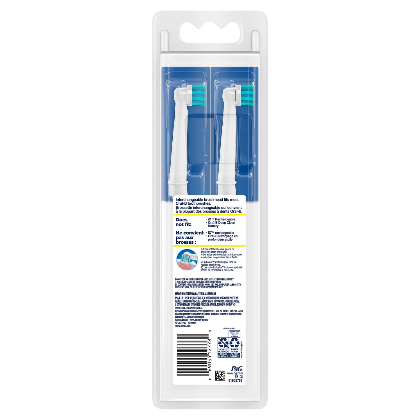 Oral-B Kid's Electric Rechargeable Toothbrush with Charger for Ages 3+, Extra Soft Bristles