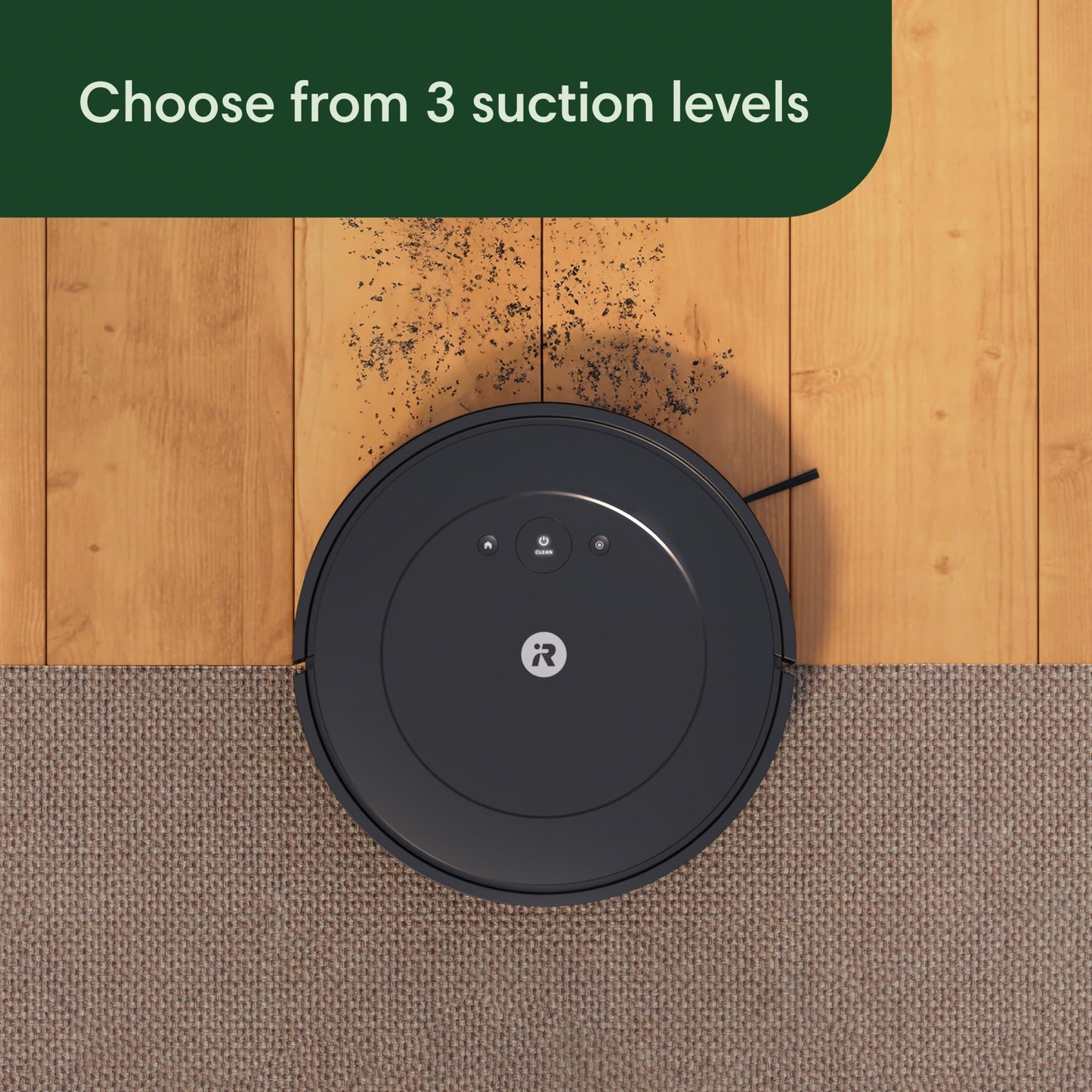 iRobot Roomba Vac Robot Vacuum Q011 - Power-Lifting Suction, Alexa, Quieter Cleaning Mode, Multi-Surface Cleaning, Cleans in Neat Rows, Easy to use, Self-Charging