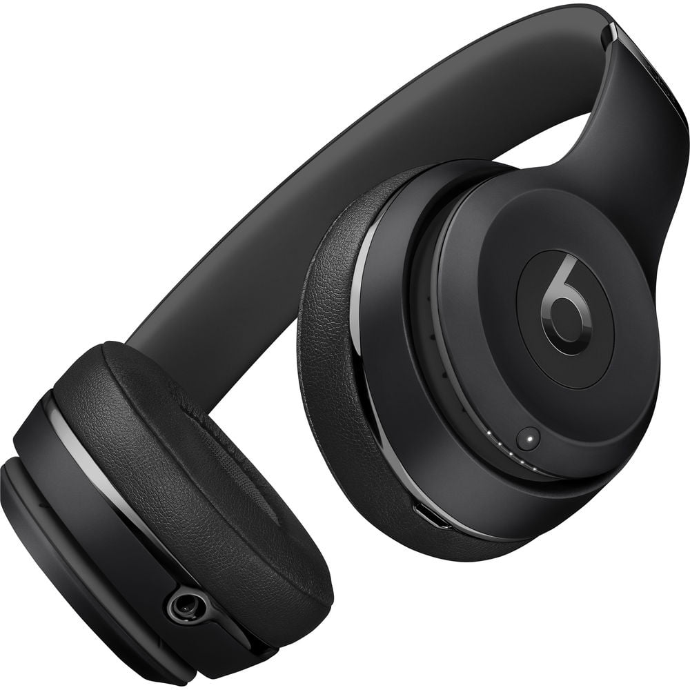 Beats Solo3 Wireless On-Ear Headphones (Matte Black / Icon) Bundle with Accessories