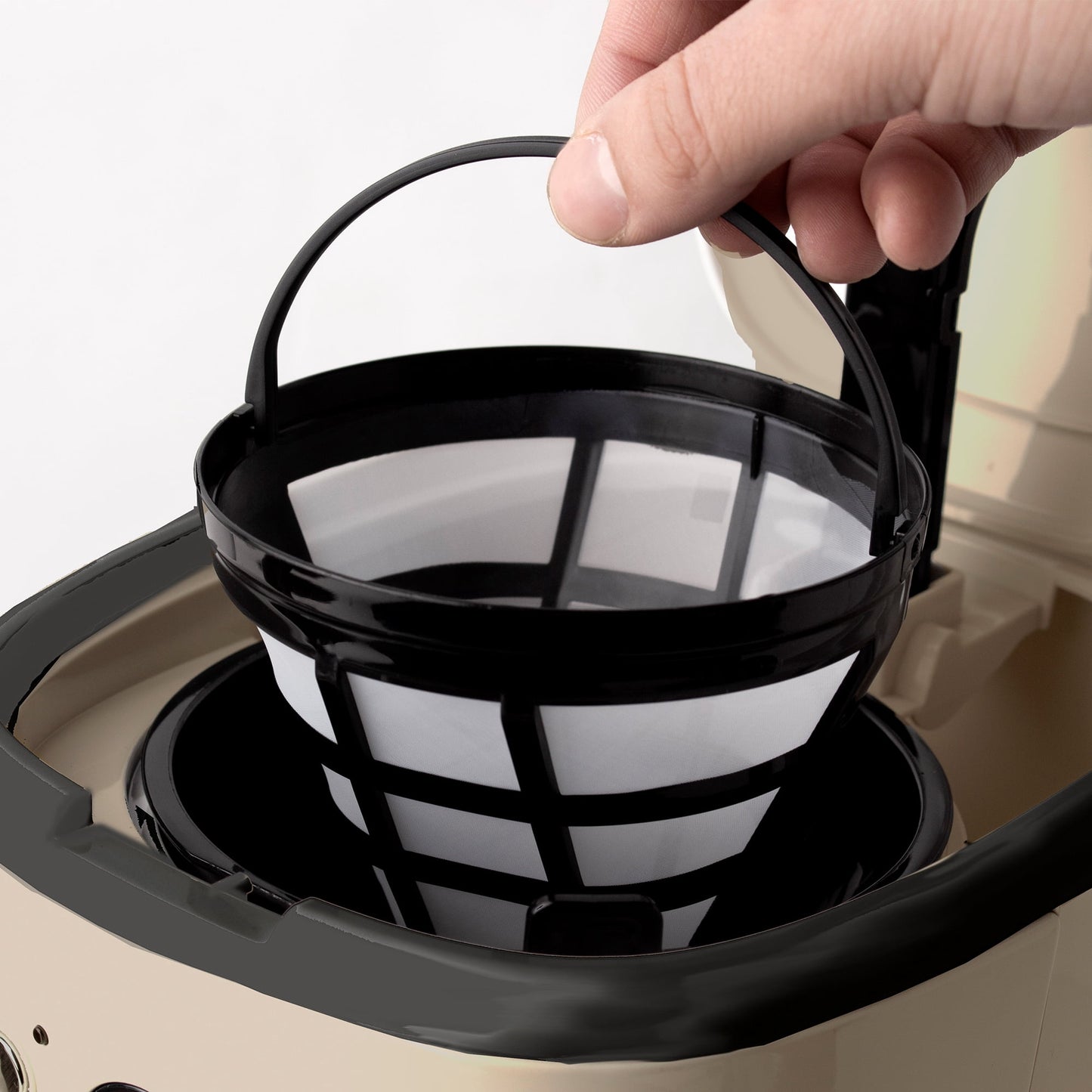 Haden Dorset 12 Cup Coffee Maker &amp; 4 Slice Wide Toaster, Putty &amp; Chrome