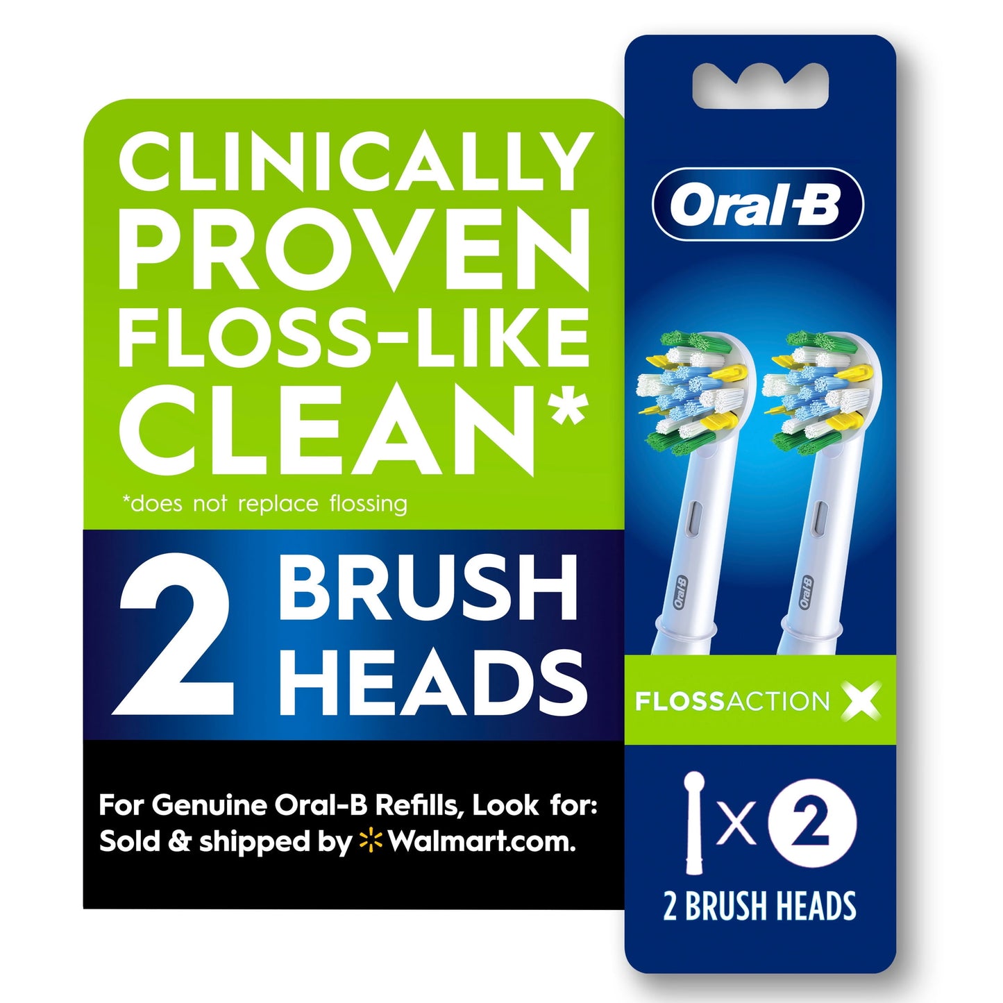 Oral-B Pro 500 Precision Clean Rechargeable Toothbrush, 3 FlossAction Refills