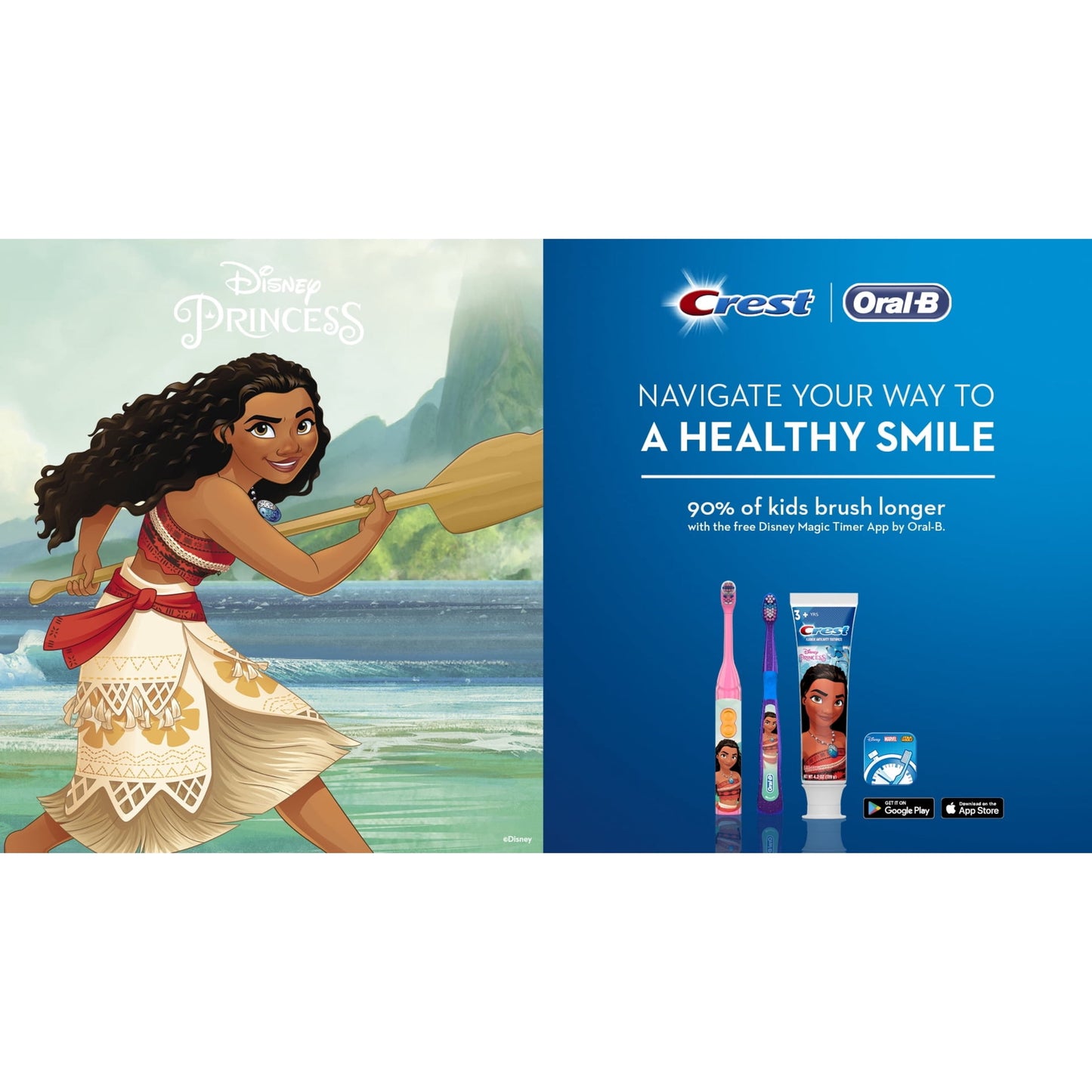 Oral-B Kids Toothbrush, Disney Princess Battery Toothbrush