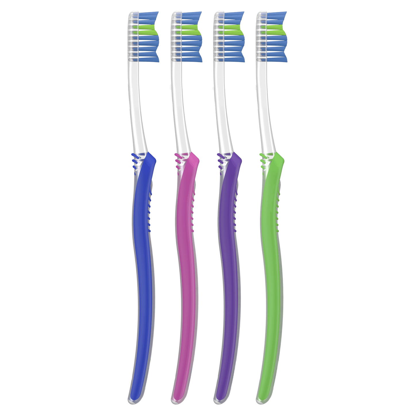 Oral-B Indicator Color Collection Manual Toothbrush, Medium, 4 Count, for Adults and Children 3+