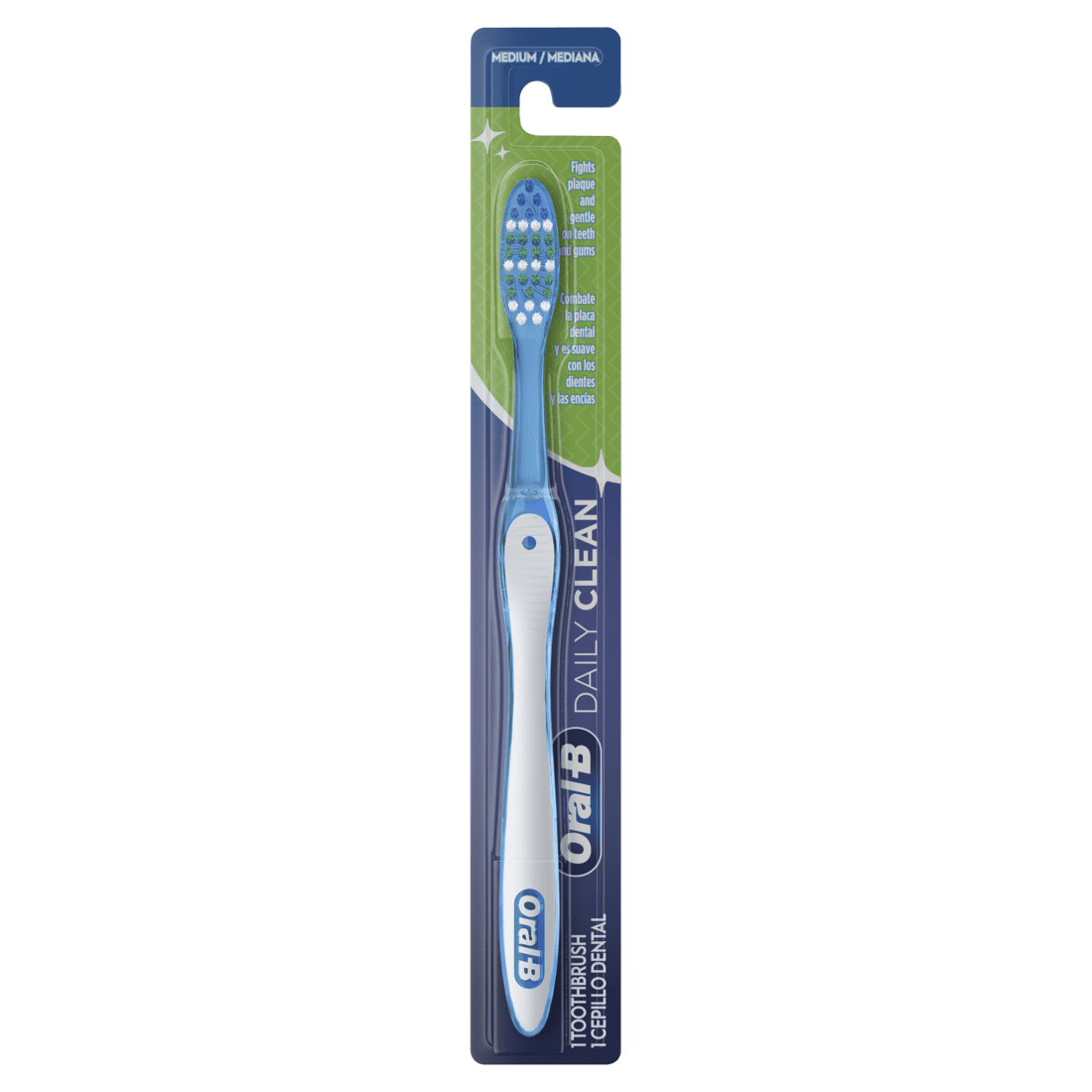 Oral-B Daily Clean Toothbrush, Medium, Gentle On Gums &amp; Teeth, 1 Each ( TWO PACK )