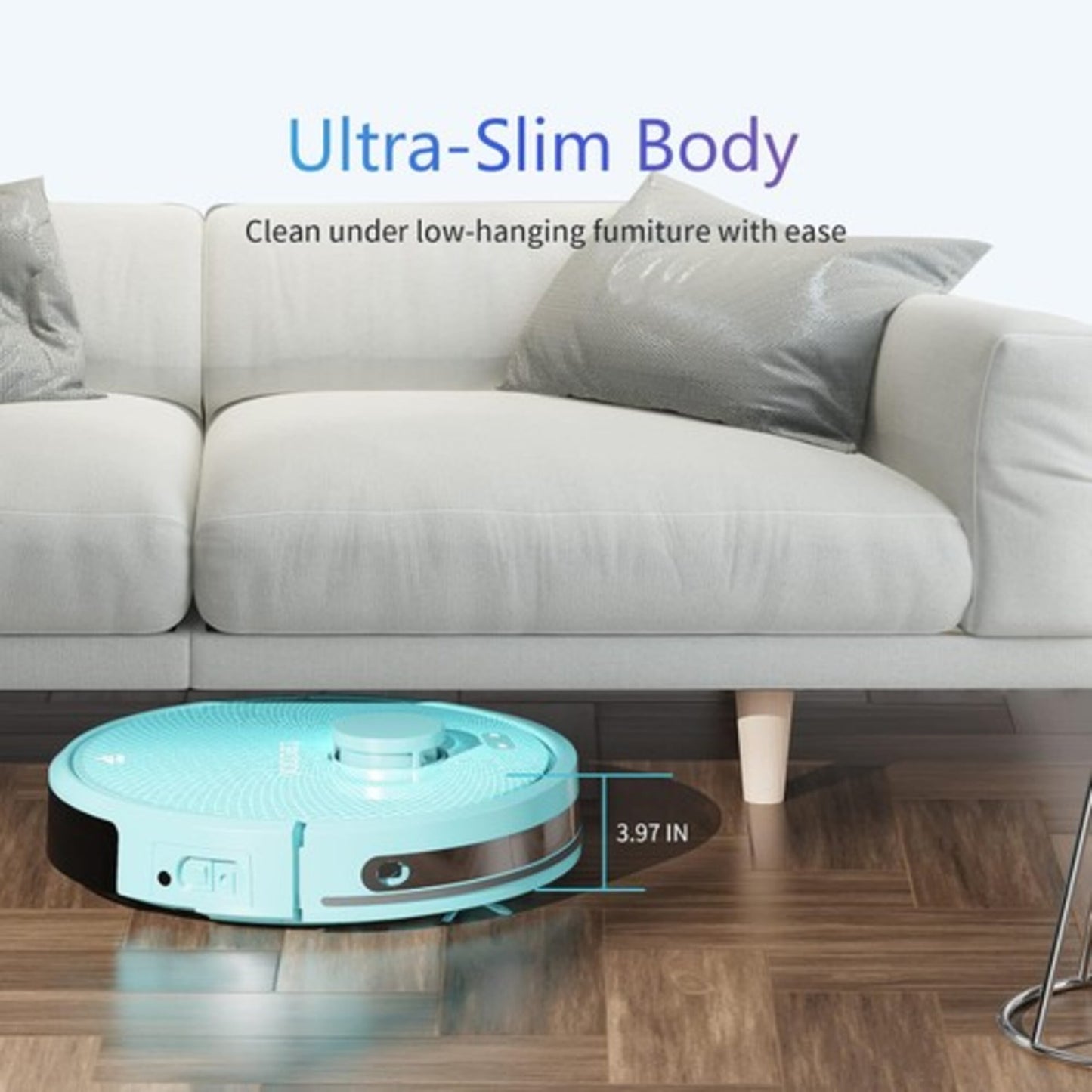 Tecbot S3 Pro Robot Vacuum Cleaner w/360° LDS Laser Navigation